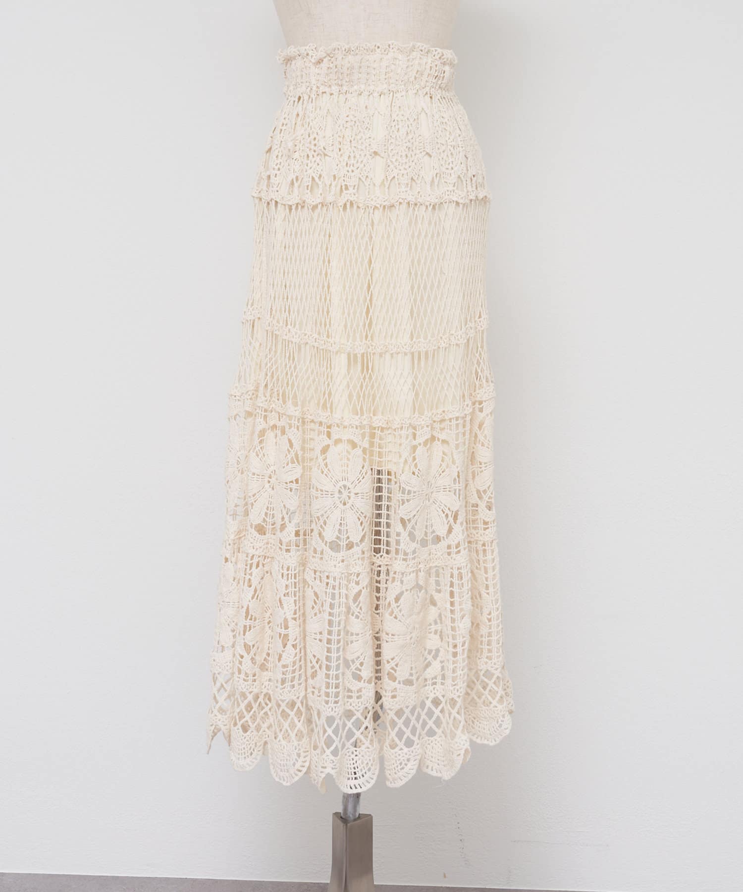 Remind me and forever(リマインドミーアンドフォーエバー) 【清涼感抜群◎】カギ針ロングスカート