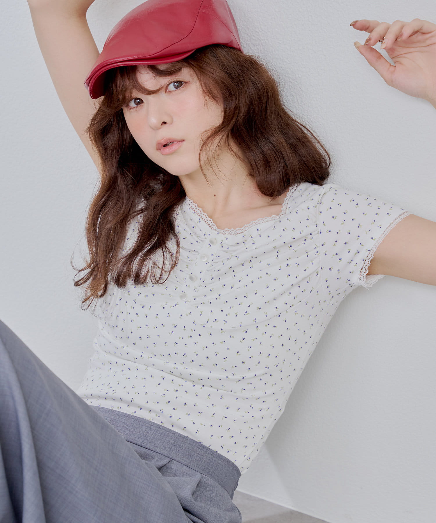 re.__mi23セレクト】小花レーストップス | Remind me and