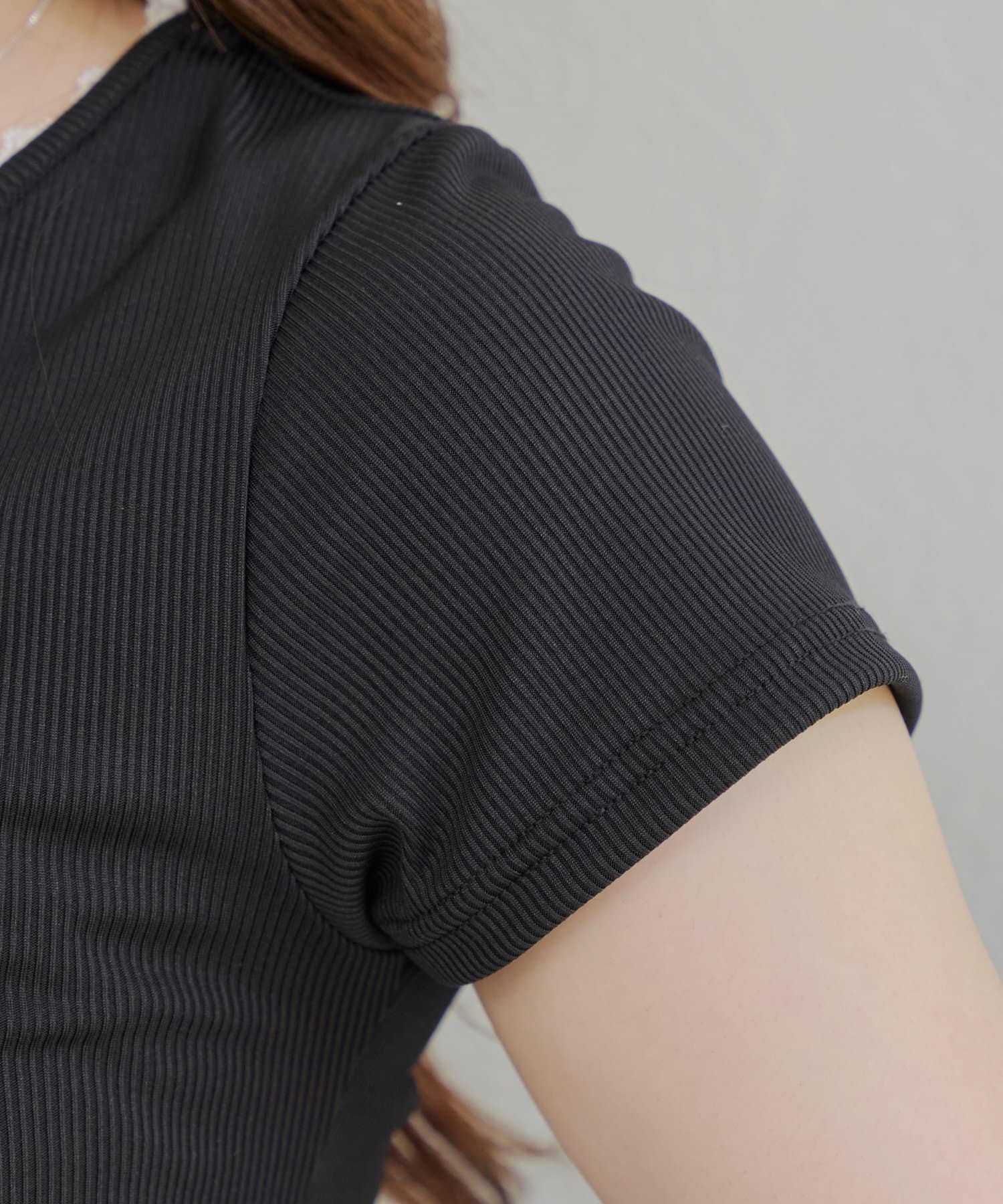 Remind me and forever(リマインドミーアンドフォーエバー) 【@re.__mi23セレクト】衿ぐりレーステレコT