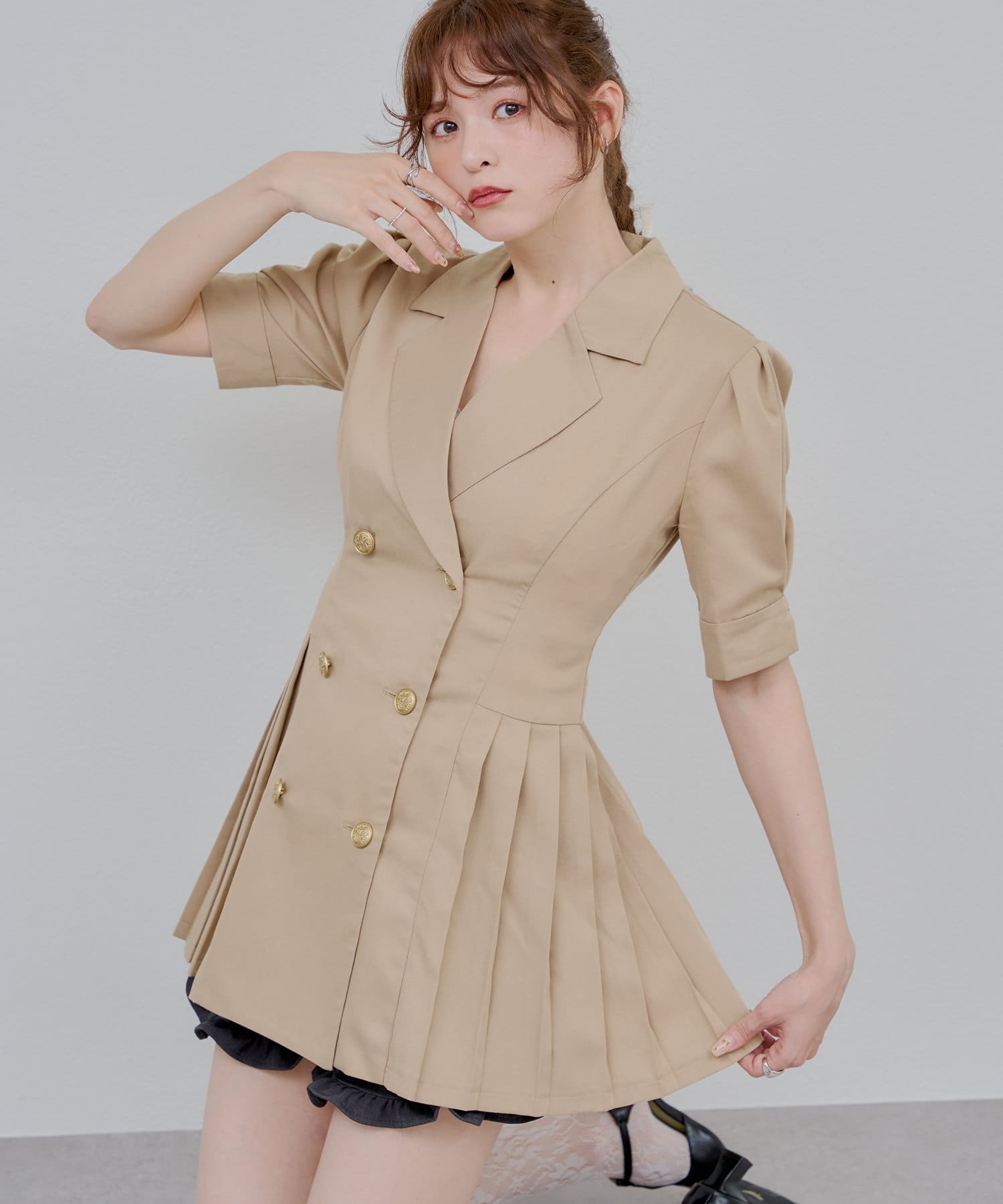 2025SS【ANOTHER BRANCH OLIVE des OLIVE(アナザーブランチオリーブデオリーブ)】本部スタッフ(@reve.perle_)セレクトの全骨格優勝のミニワンピースが登場！■