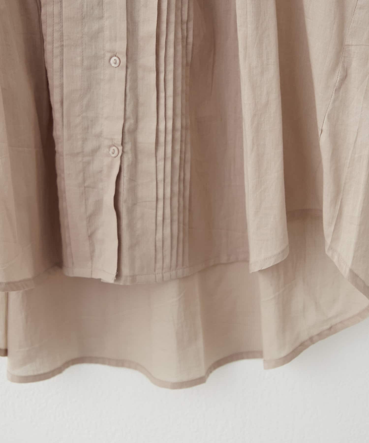 Remind me and forever(リマインドミーアンドフォーエバー) 【NAO】インド綿100%、ピンタックブラウス