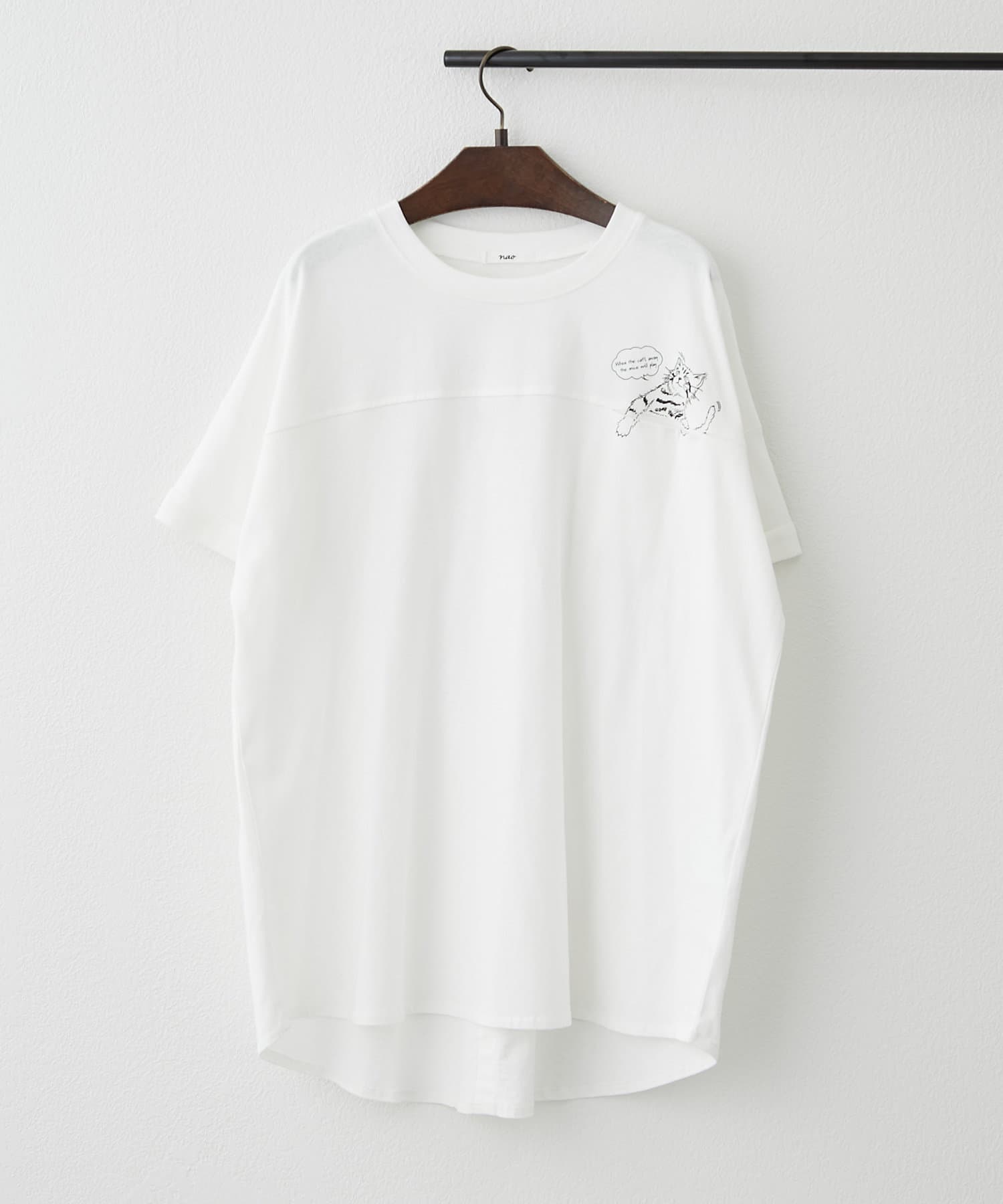 Remind me and forever(リマインドミーアンドフォーエバー) 【NAO】アニマルプリント後ボタン半袖プルオーバー