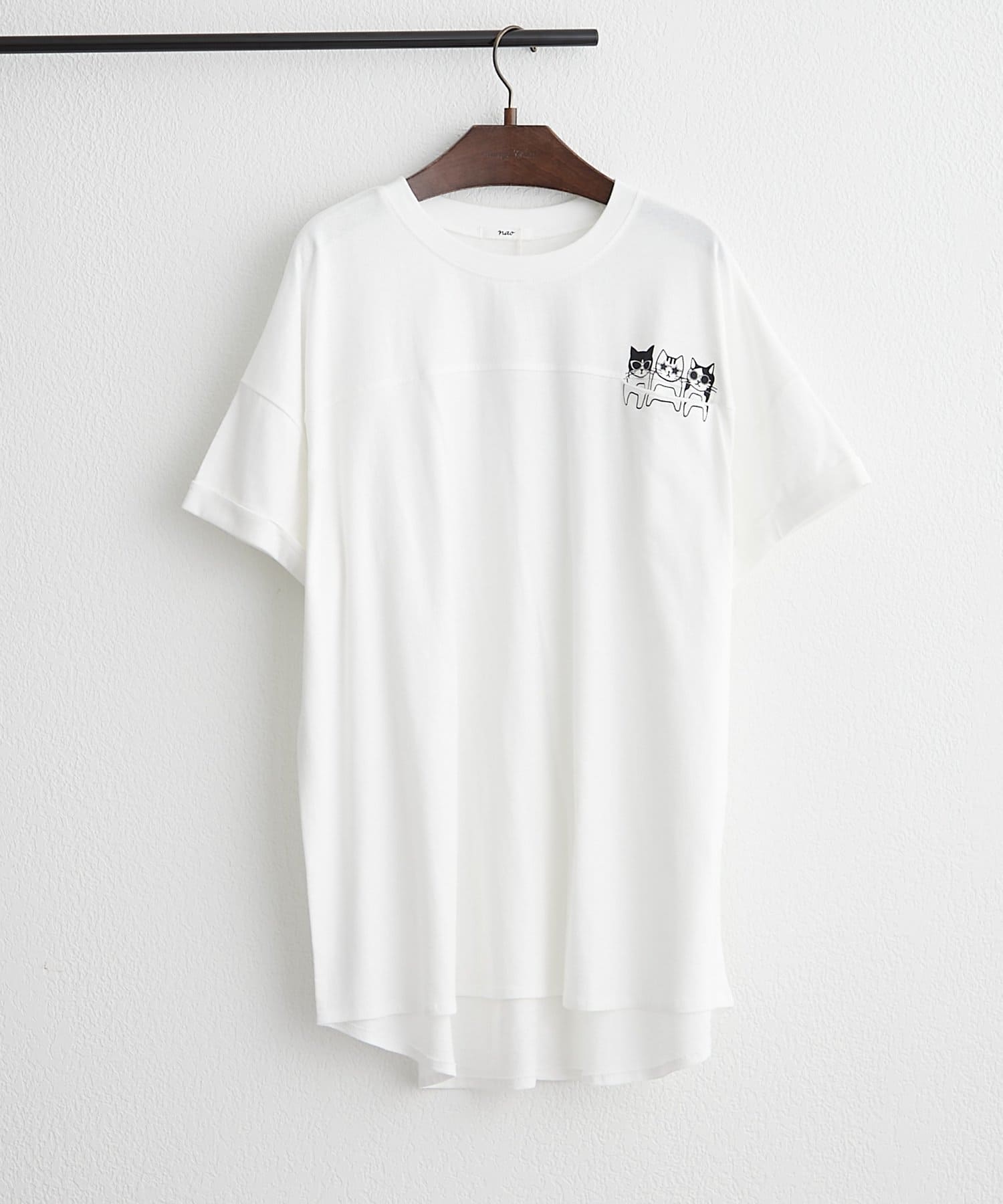 Remind me and forever(リマインドミーアンドフォーエバー) 【NAO】アニマルプリント後ボタン半袖プルオーバー