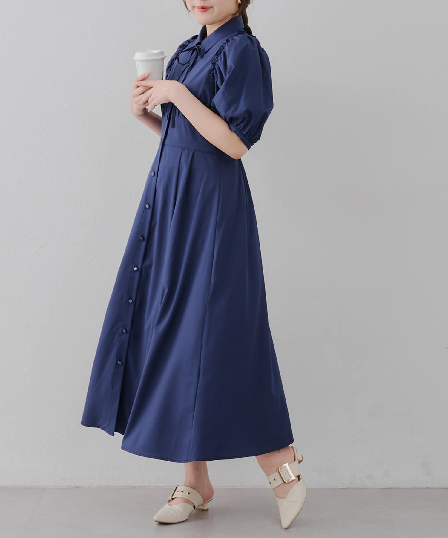 選べる2丈！】パフスリーブリボンワンピース | Remind me and forever