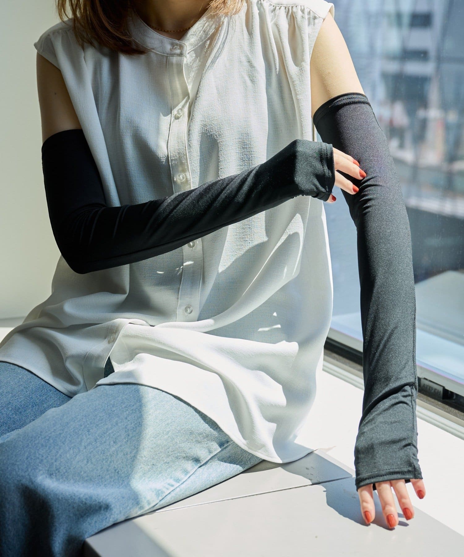 UV&冷感アームカバー50cm | COLONY 2139(コロニー トゥーワン