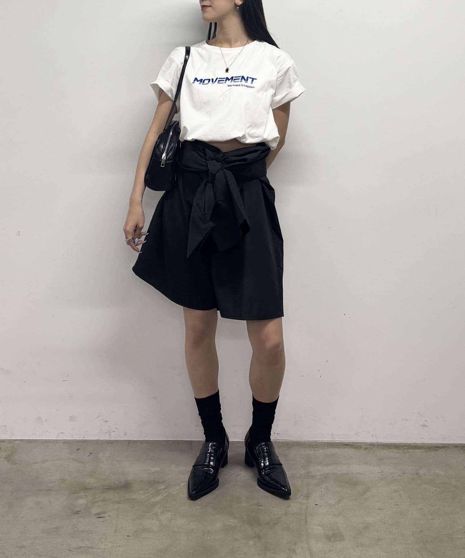 -goocy-(グーシー) シャツショートロンパース