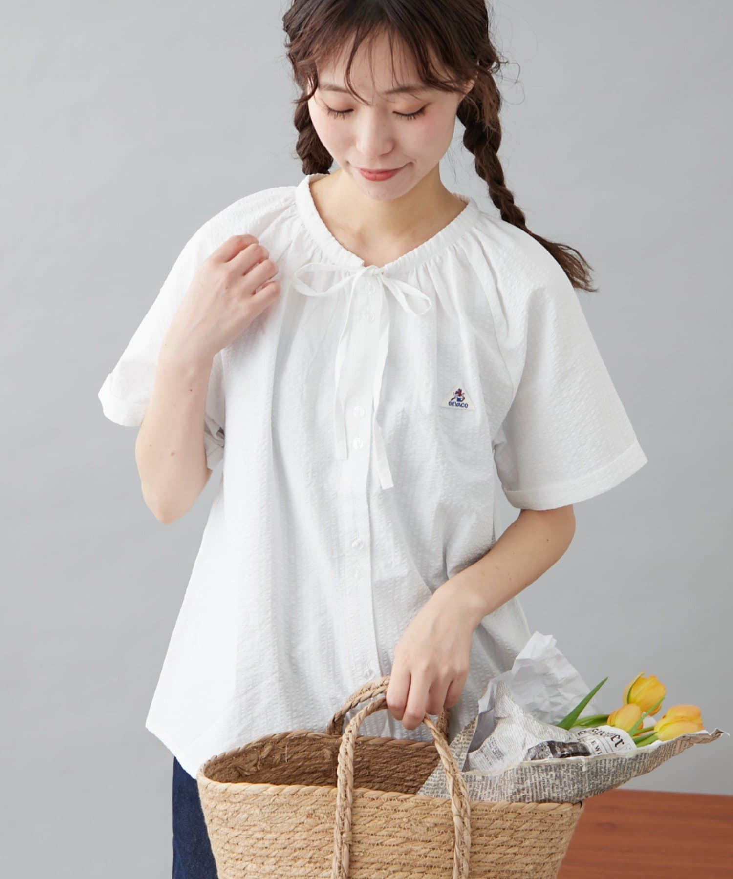 ブラウス シャツ 「GEVACO」ボウタイブラウス レディース CIAOPANIC TYPY｜【GEVACO】ボウタイブラウス | Rakuten Fashion
