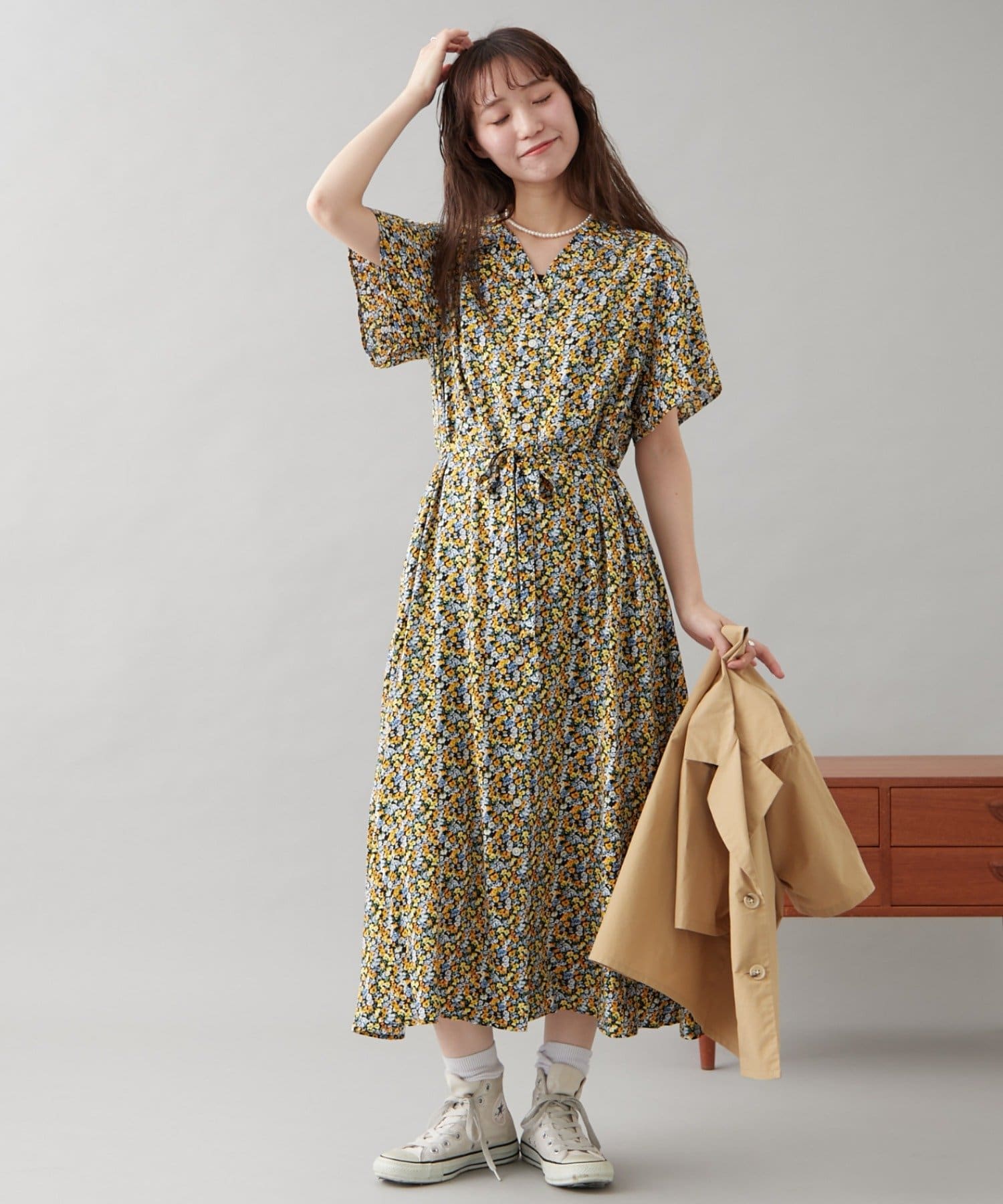 未使用品✨TED BAKER 花柄刺繍 ワンピース 白×ネイビー 上品 CLANE] STRIPE FLOWER EMBROIDERY ONEPIECE – MaW SAPPORO
