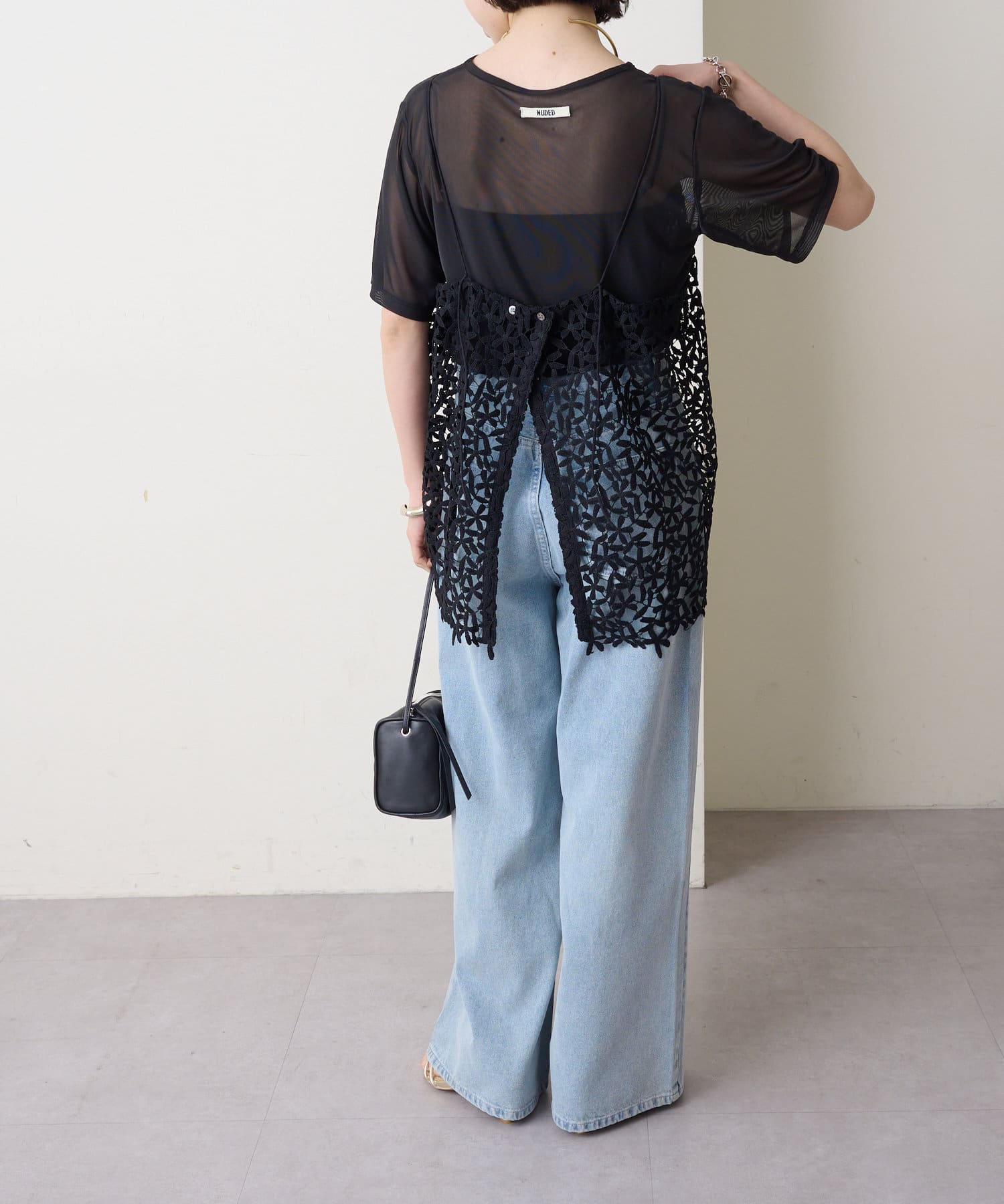 Omekashi(オメカシ) 【秋冬まで着回せる◎】レースオーバーキャミソール