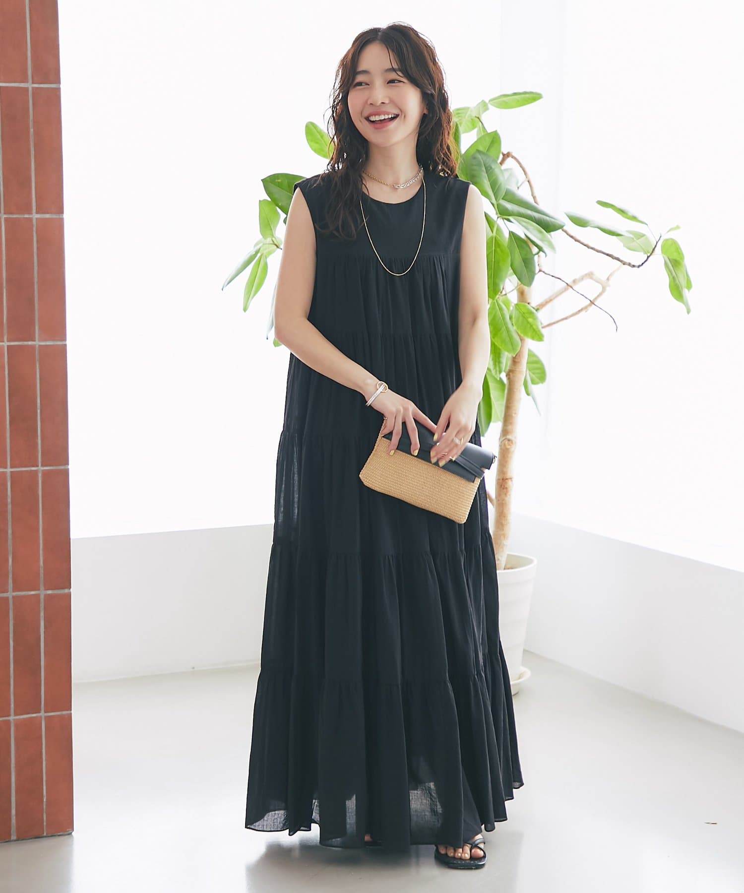 La boutique BonBon(ラブティックボンボン) 【涼しくて盛れる！】ティアードワンピース