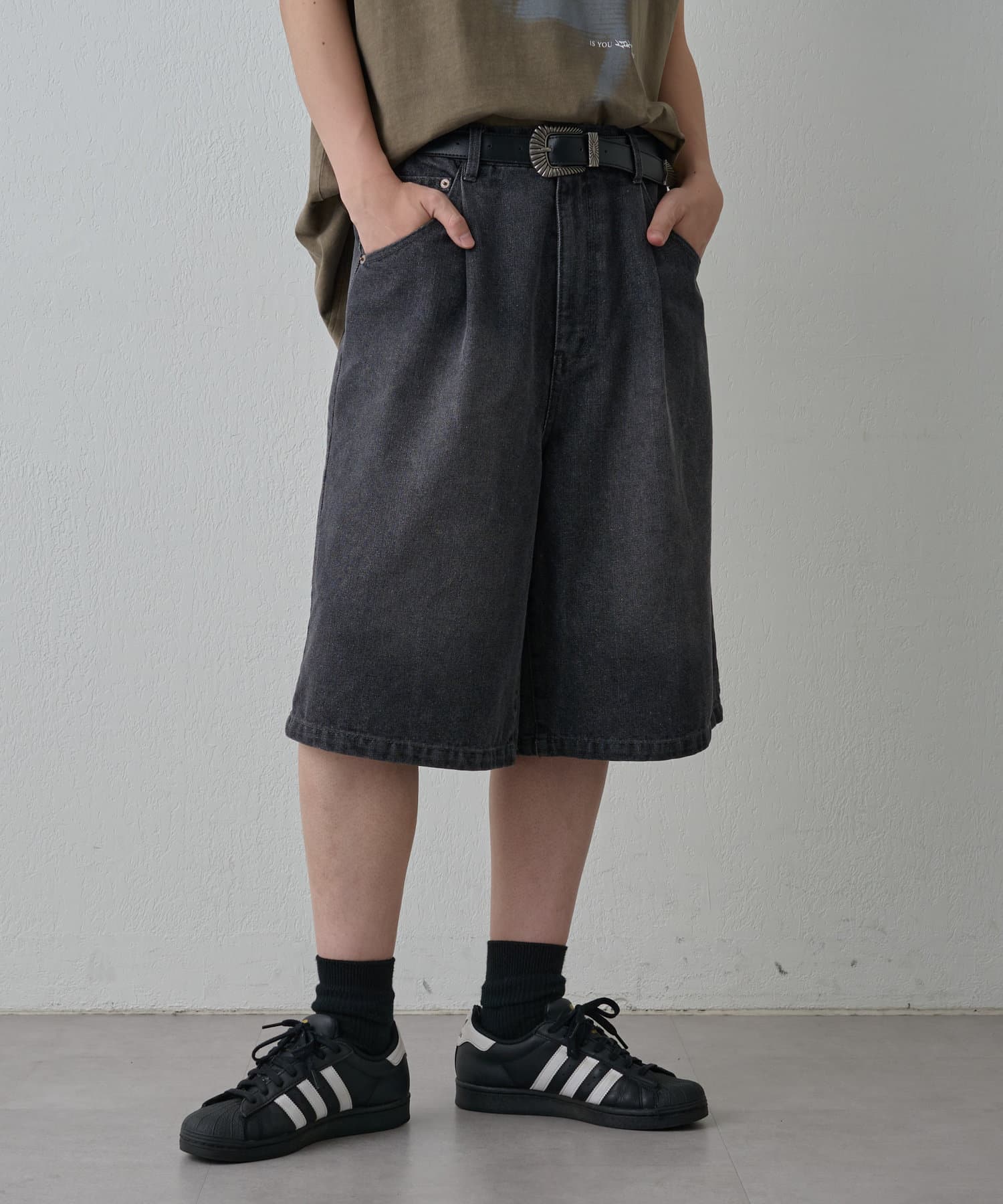 COLONY 2139(コロニー トゥーワンスリーナイン) 【UNISEX】デニムバギーショーツ