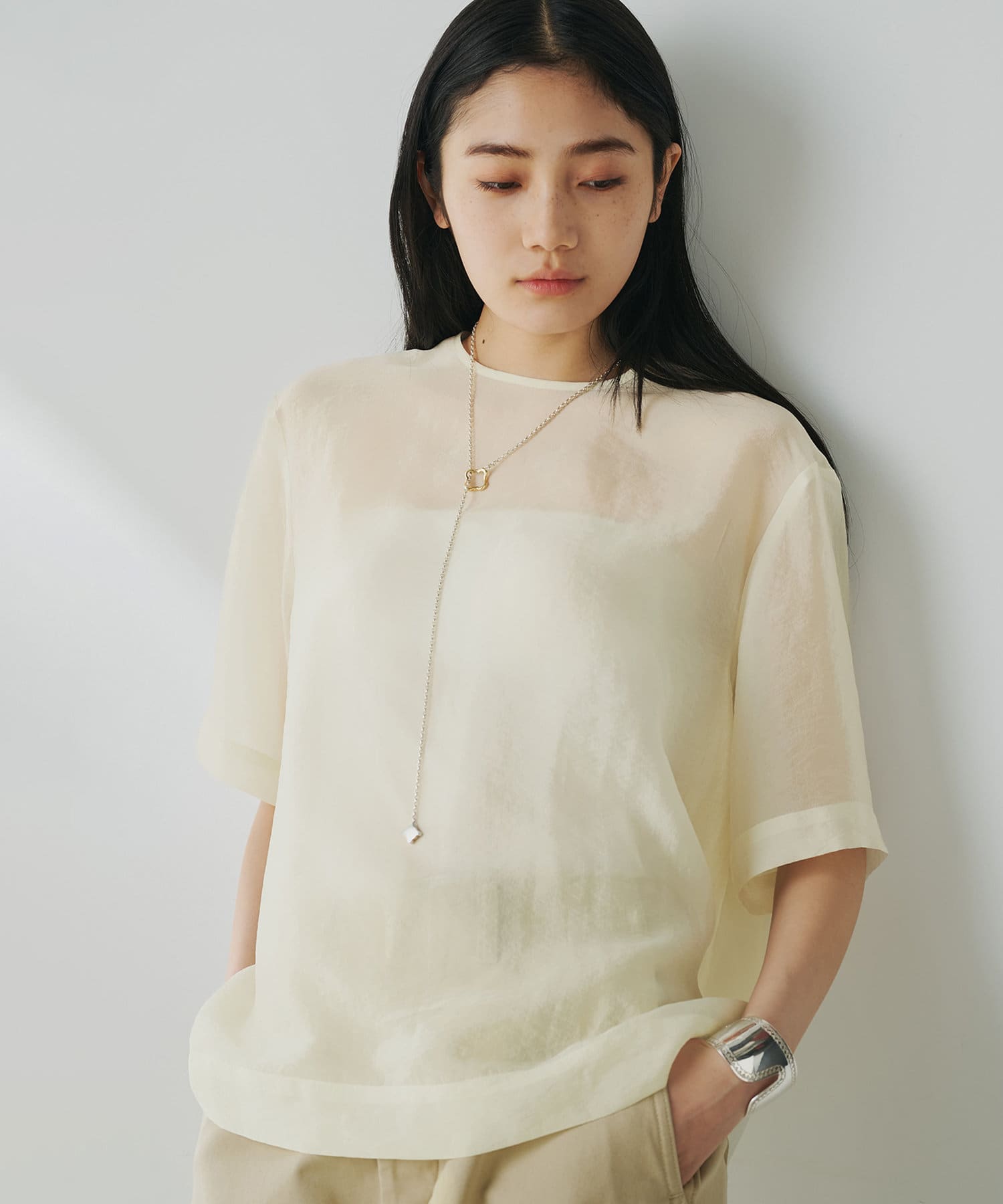 シアーTシャツ | Whim Gazette(ウィム ガゼット)レディース