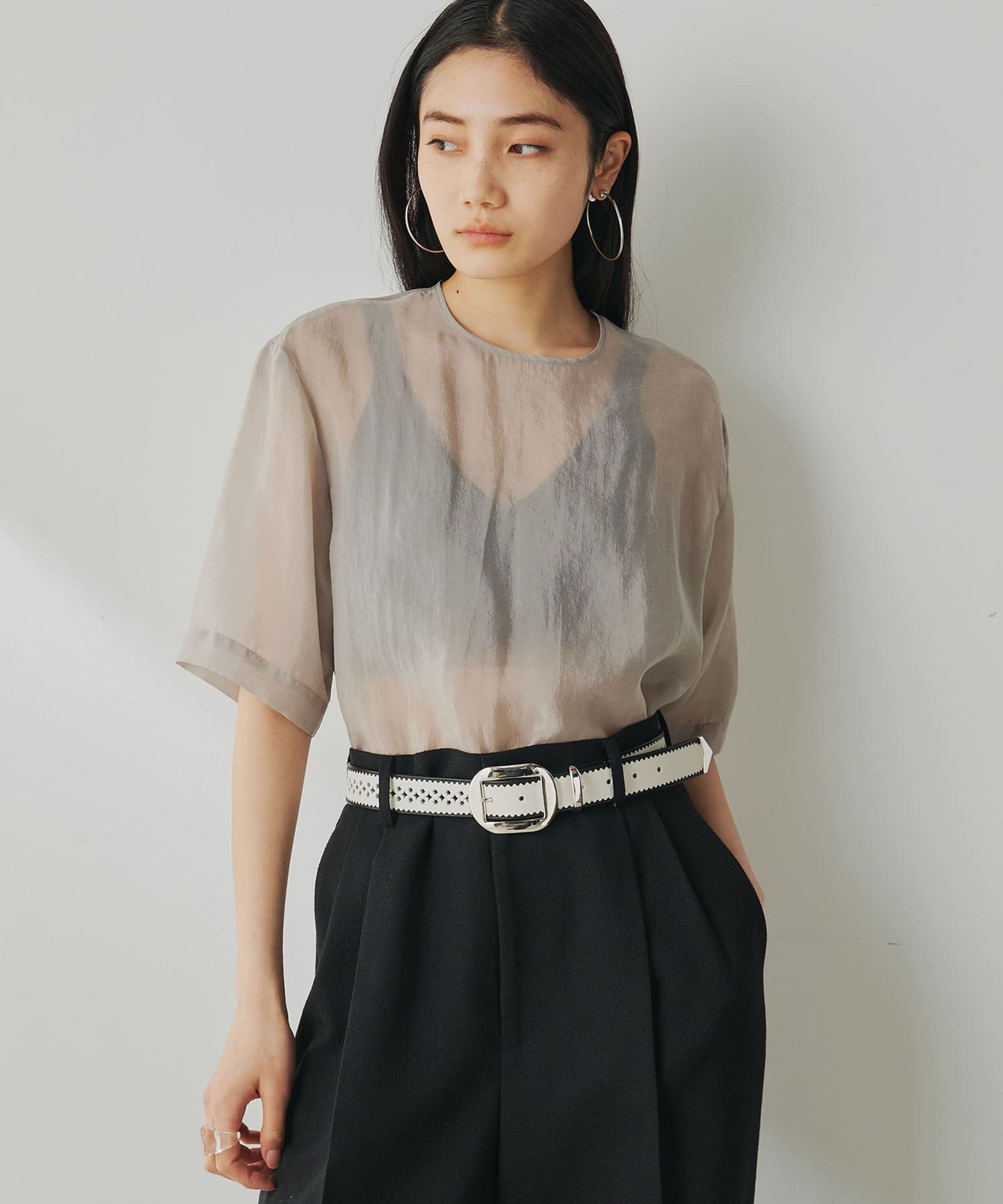 Whim Gazette(ウィム ガゼット) シアーTシャツ