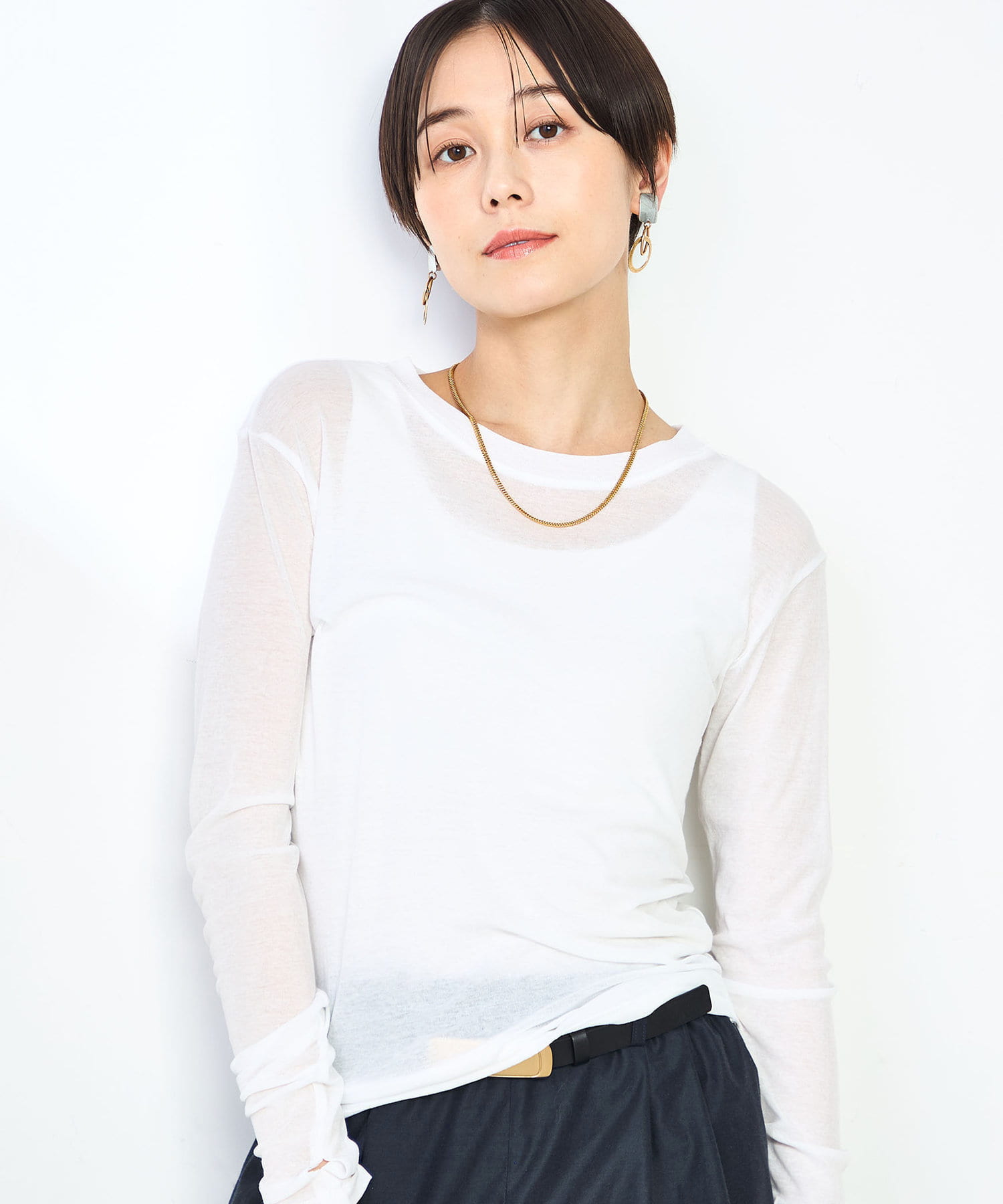 【25SS】マイスタンダードシアーロンT MY STANDARD シアーロンT | NOLLEY'S(ノーリーズ)レディース