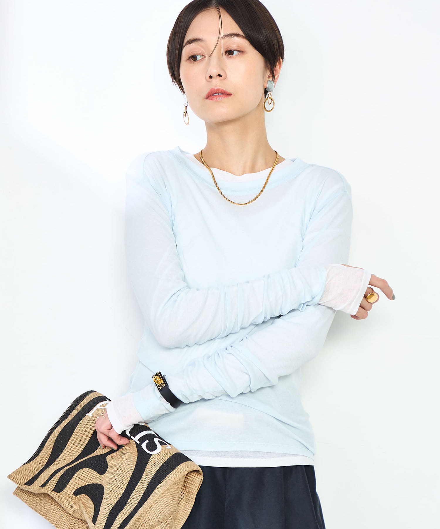 【25SS】マイスタンダードシアーロンT MY STANDARD シアーロンT | NOLLEY'S(ノーリーズ)レディース