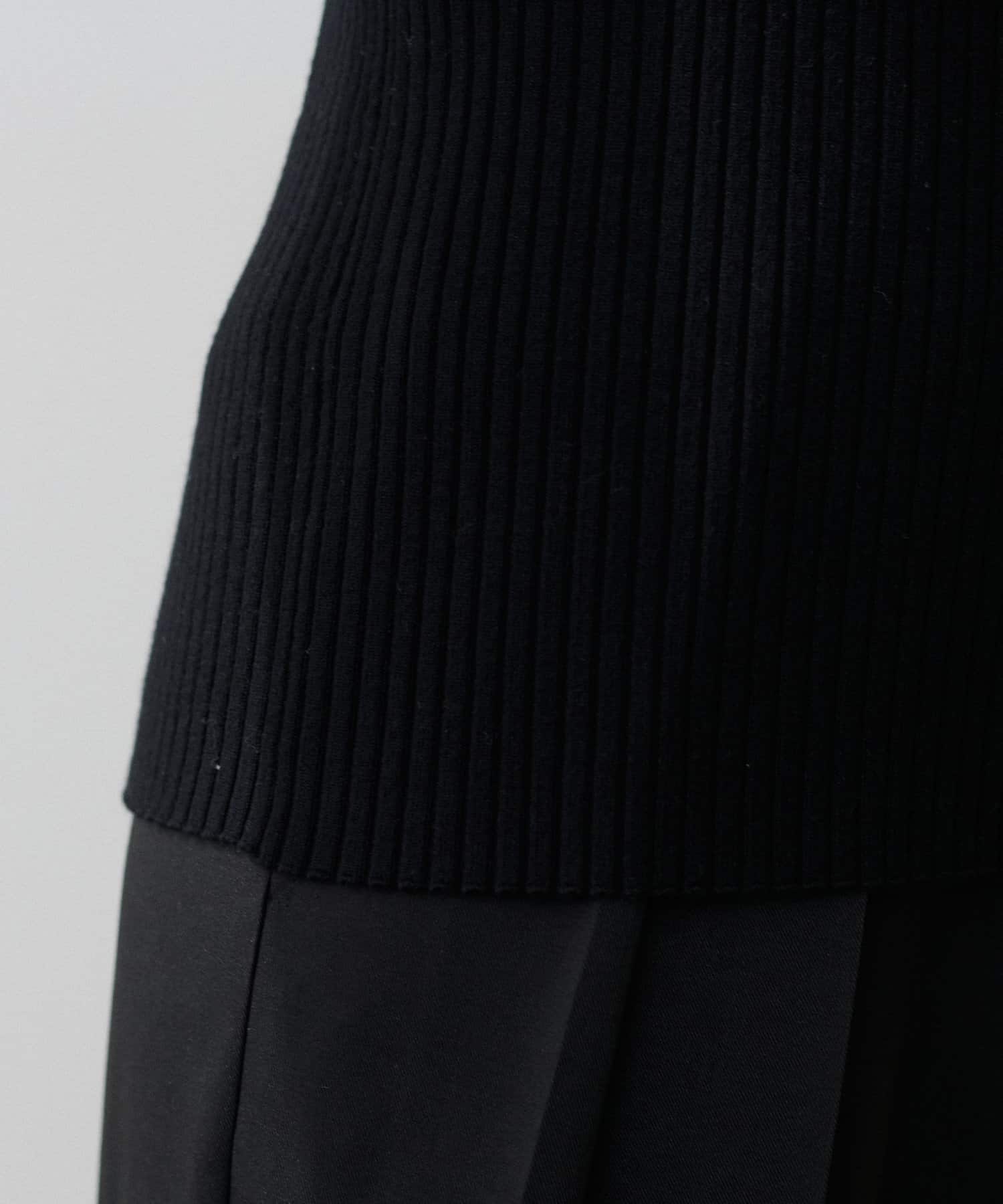 NICE CLAUP / OLIVE des OLIVE OUTLET(ナイスクラップ  / オリーブ デ オリーブ アウトレット) 【LARUTA】袖口配色ワイドリブニット