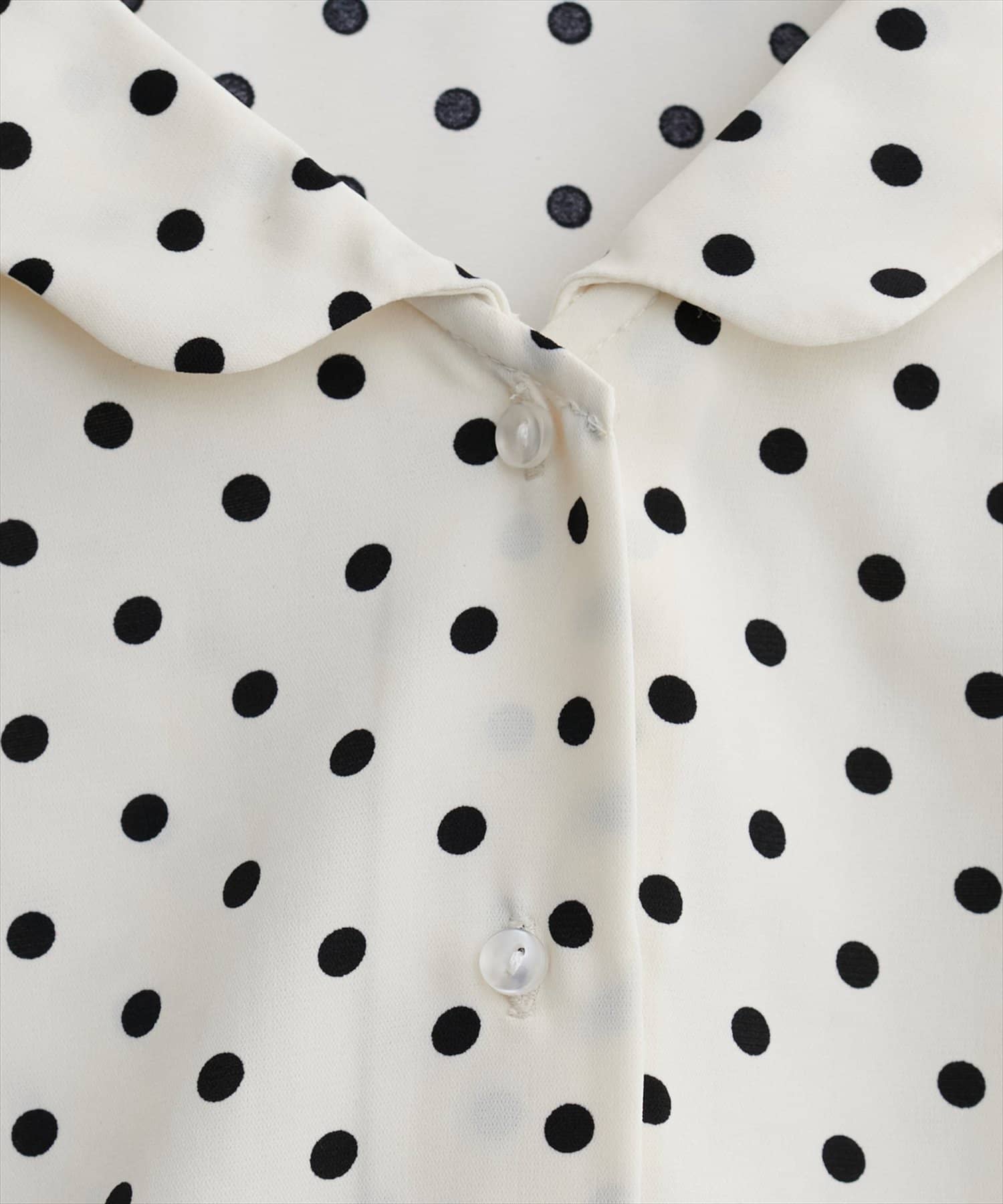 natural couture(ナチュラルクチュール) 【WEB限定】ゆるスカラップレトロブラウス