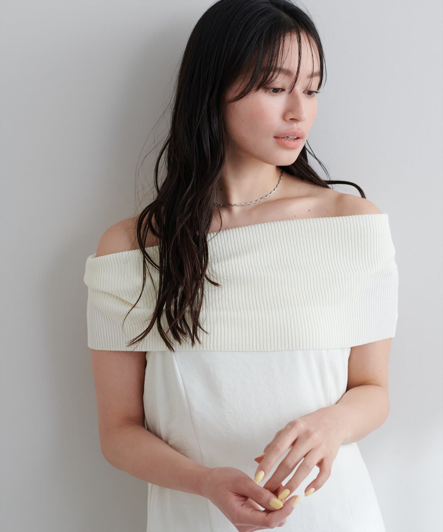 natural couture(ナチュラルクチュール) オフショルノースリプルオーバー