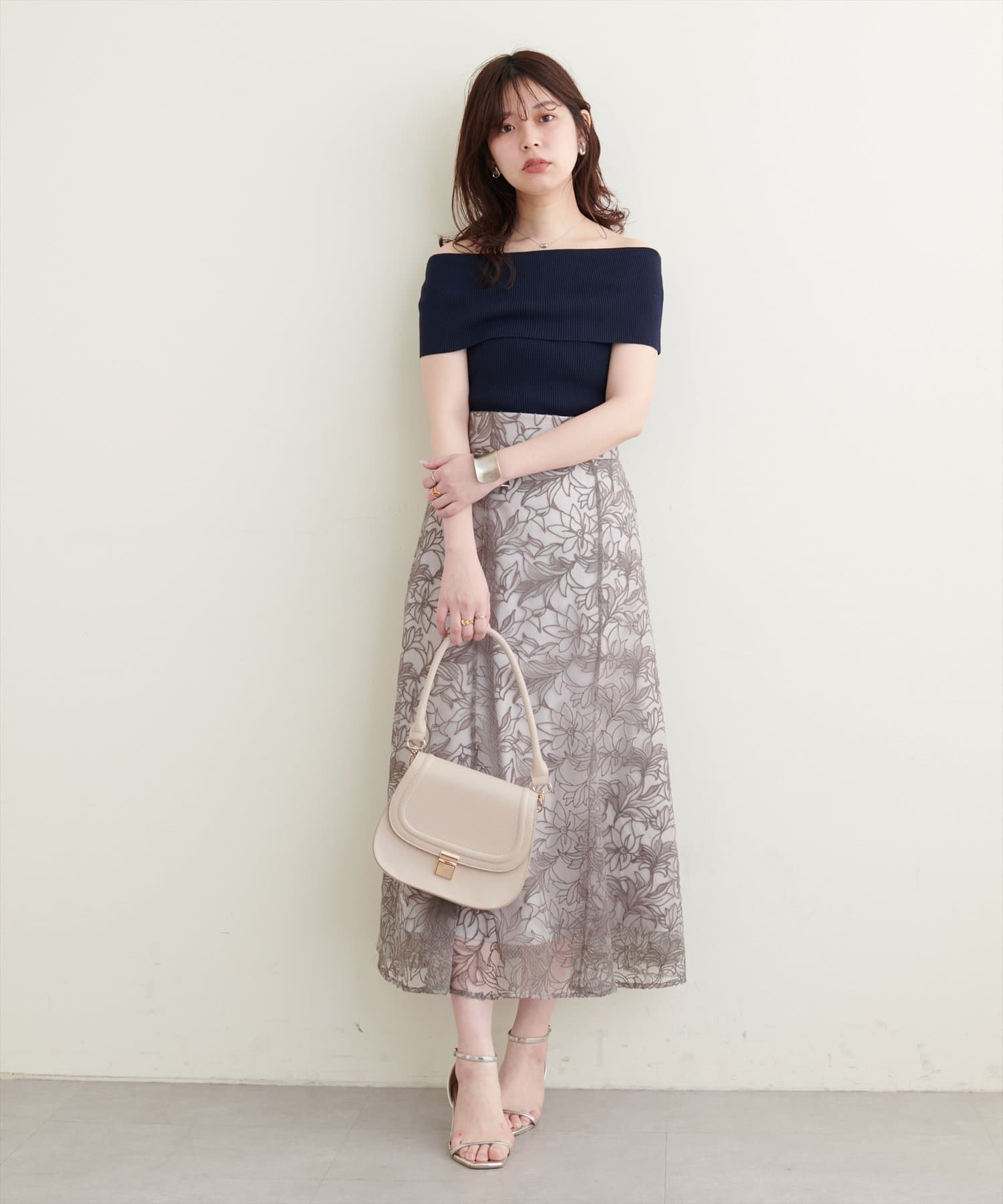 natural couture(ナチュラルクチュール) オフショルノースリプルオーバー