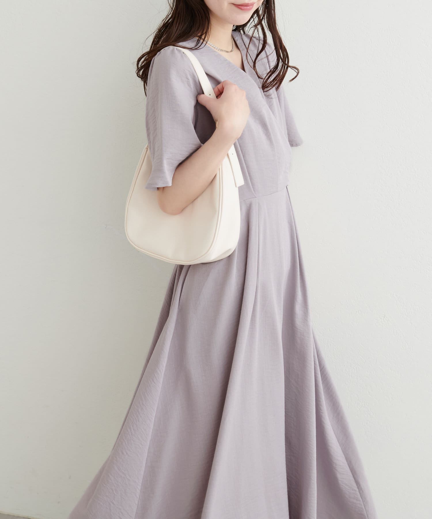 フレア袖カシュクールワンピース | natural couture(ナチュラル フレア袖カシュクールワンピース | natural couture(ナチュラル