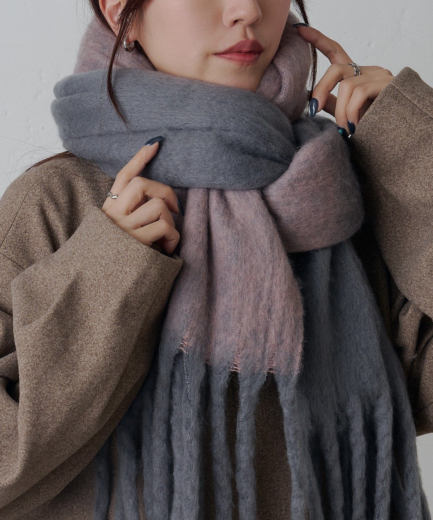 COLONY 2139(コロニー トゥーワンスリーナイン) バイカラーメランジマフラー