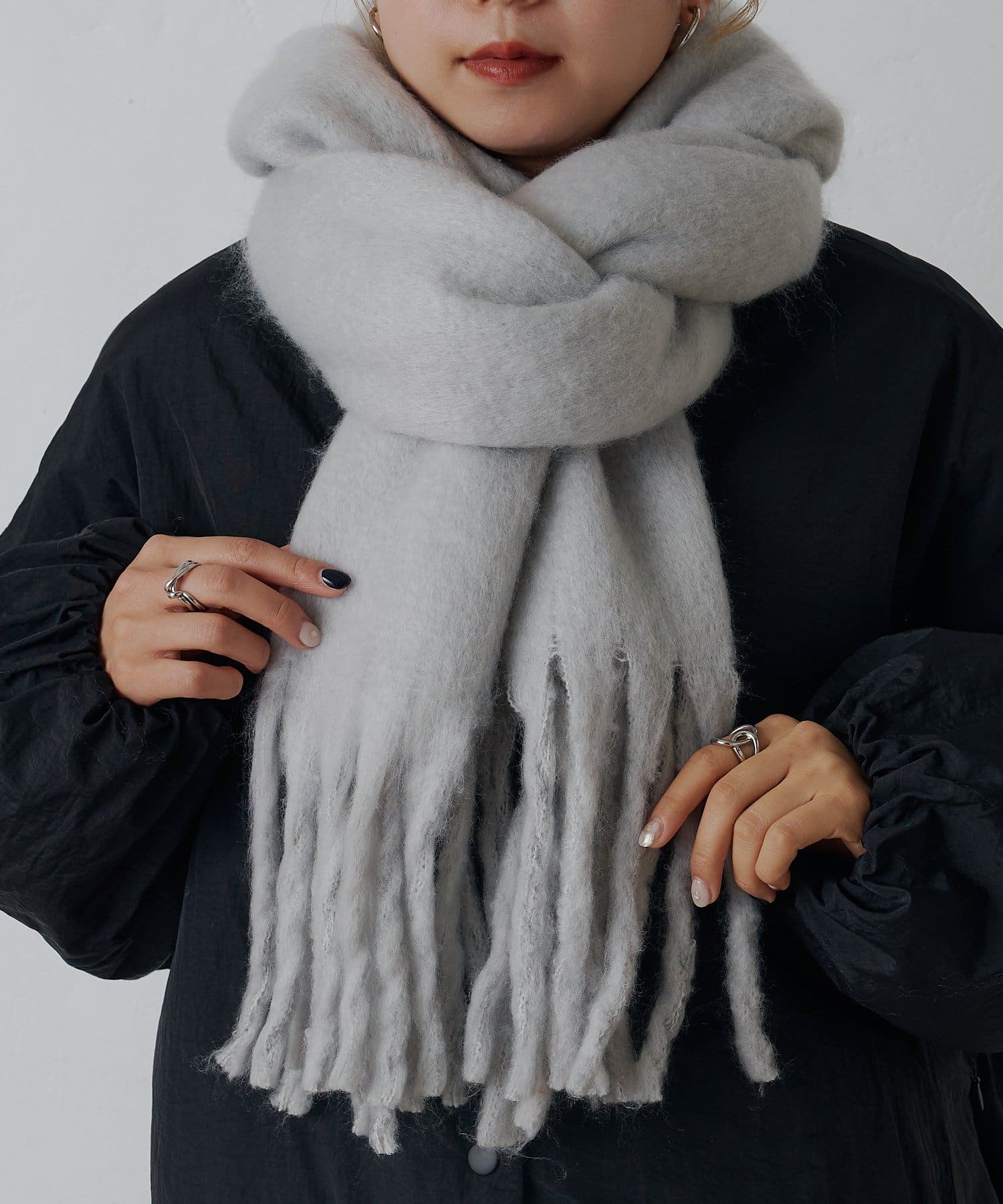 COLONY 2139(コロニー トゥーワンスリーナイン) 【リバイバル】無地フェイクウールマフラー