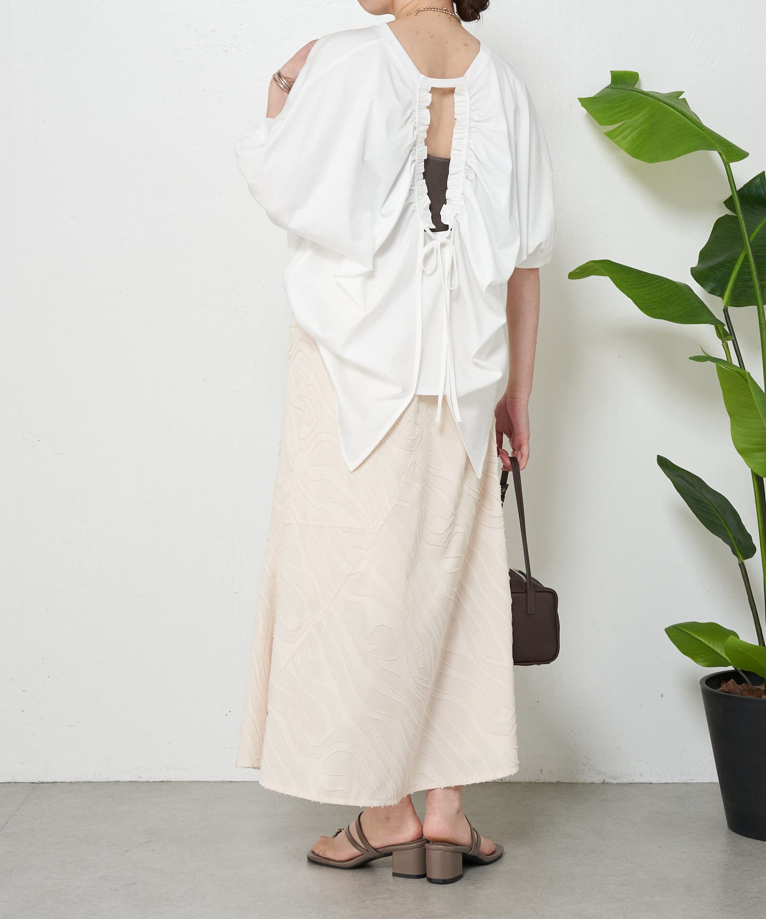 Jena espace merveilleux スカート ジャガードラップスカート