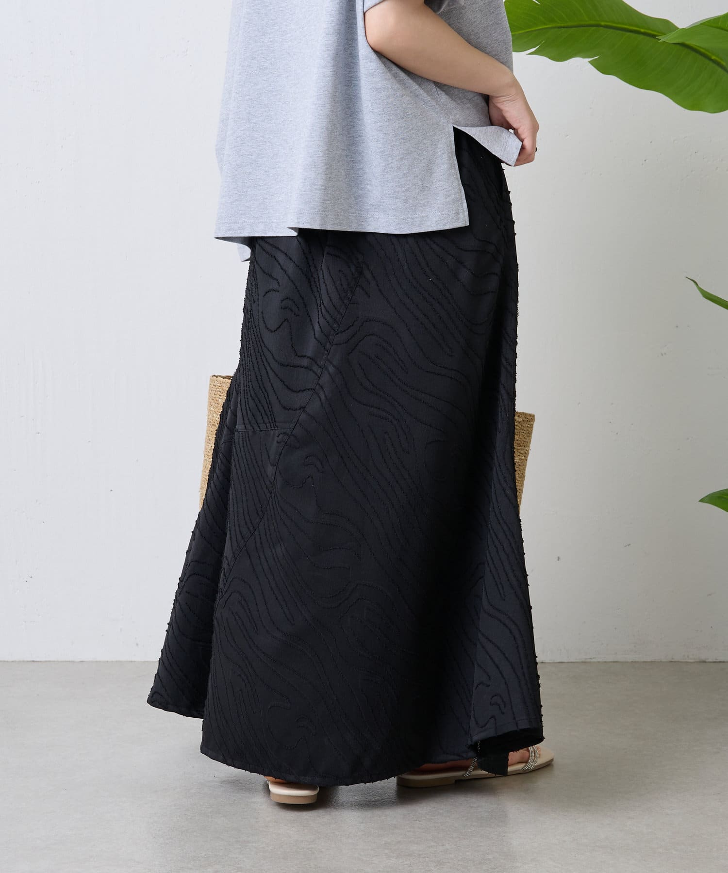 Jena　espace merveilleux(ジェナ　エスパスメルヴェイユ) ジャガードフレアスカート