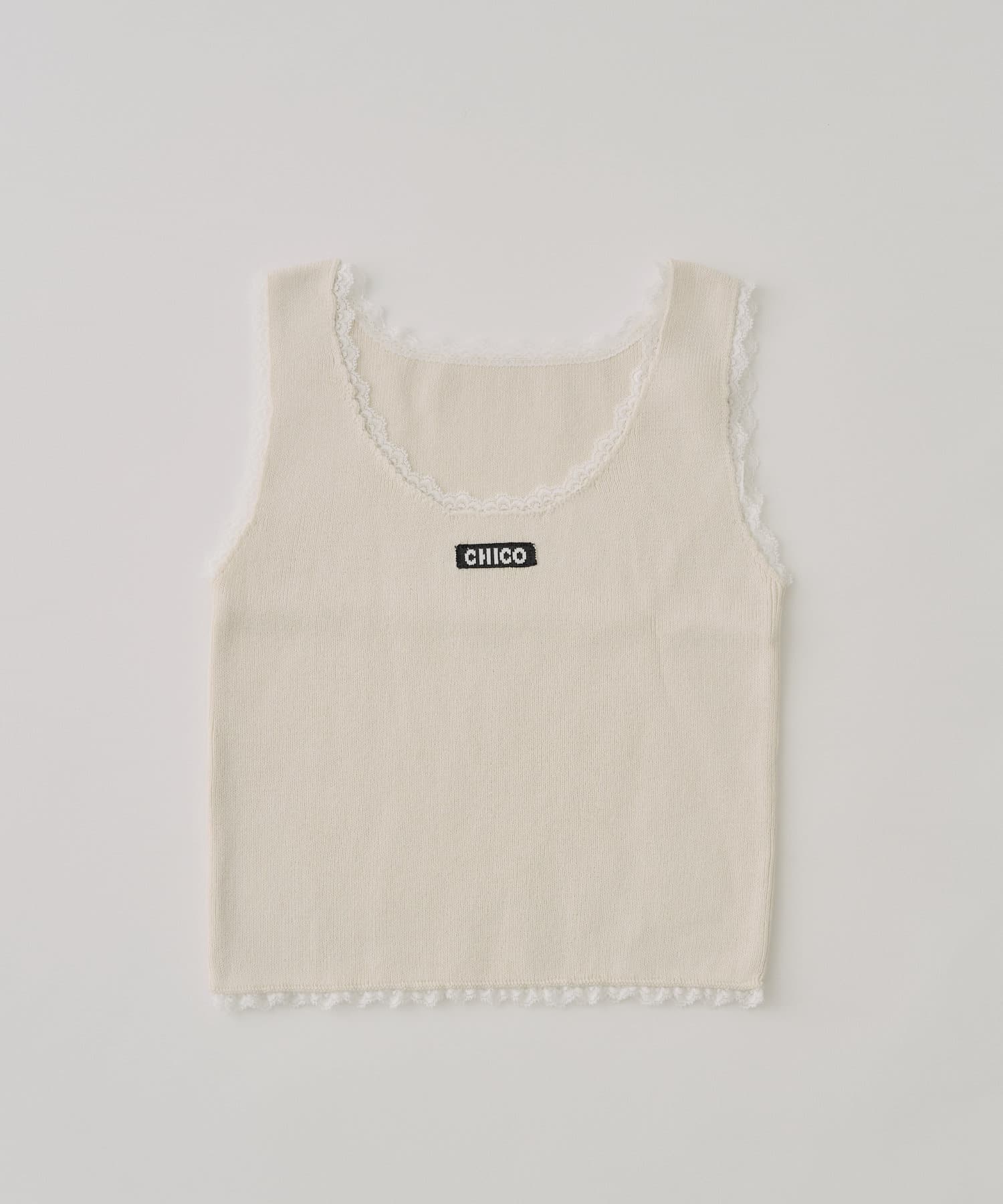 Chico(チコ) レース付きニットタンク