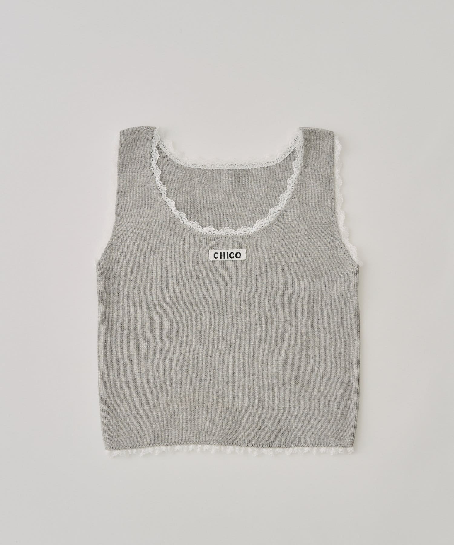 Chico(チコ) レース付きニットタンク