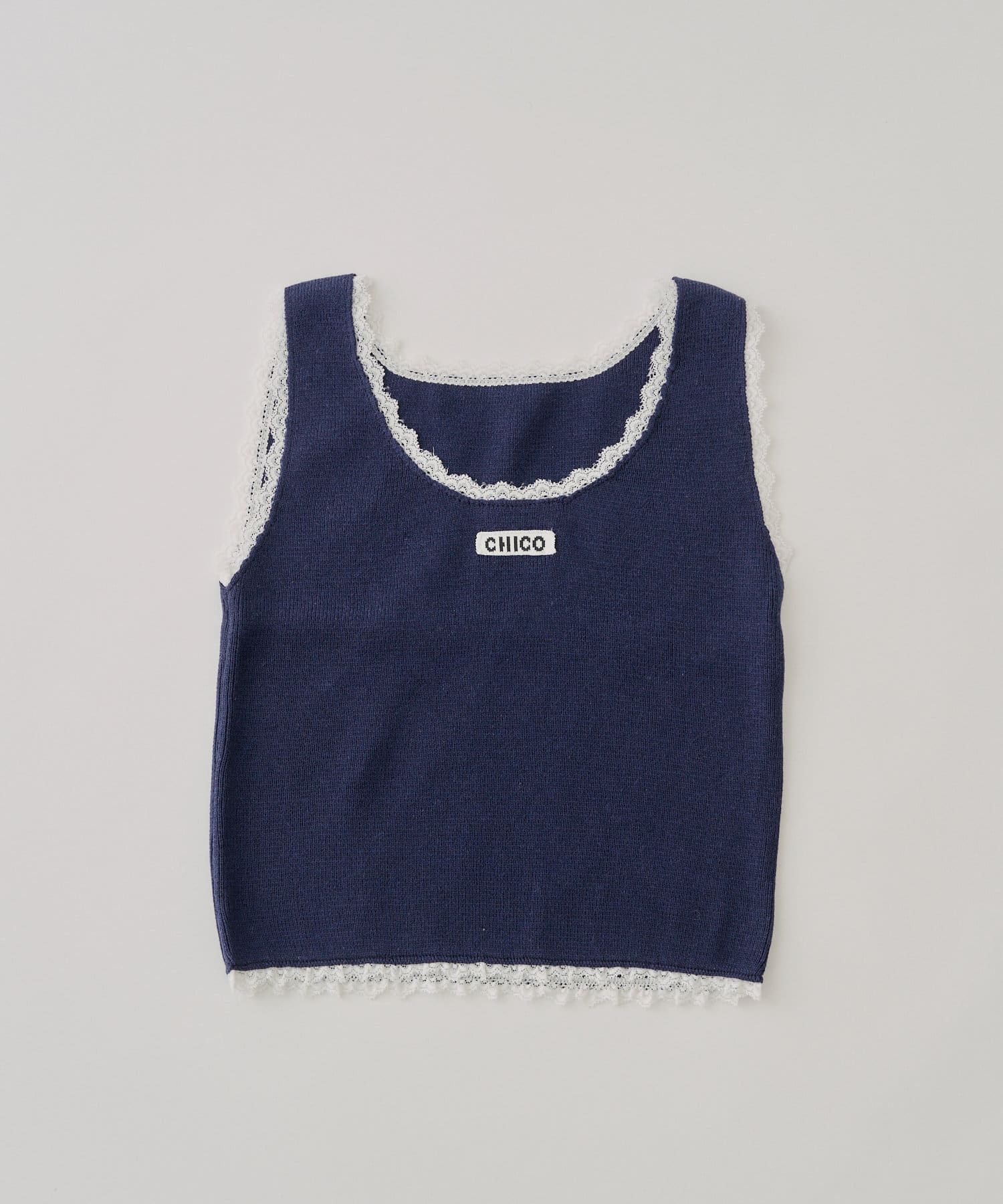 Chico(チコ) レース付きニットタンク