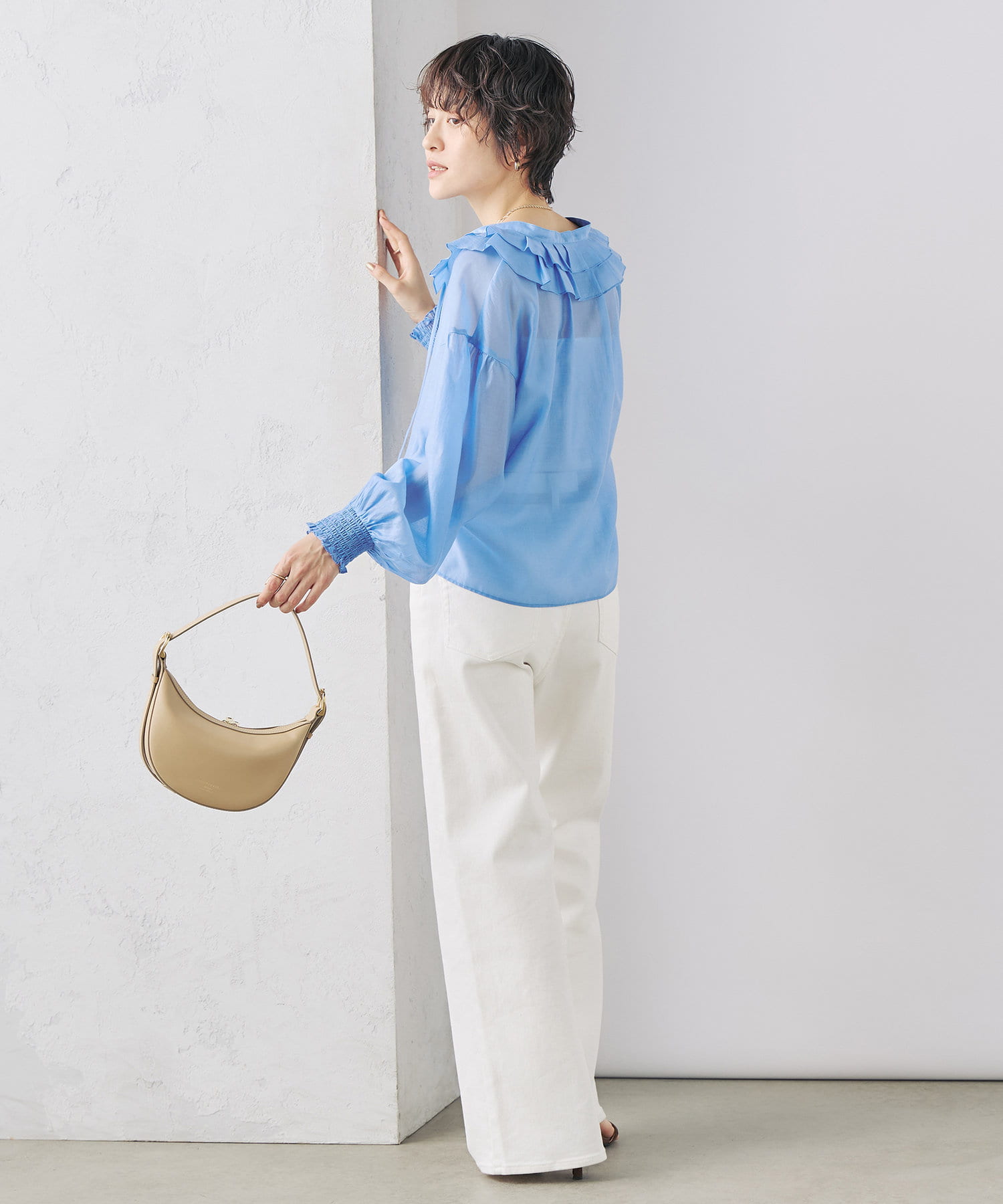 Noela - Noela♡ラッフルネイビーブラウス 値下げ！♡ 楽天市場】【SALE／70%OFF】【美人百花7月号掲載】シアーレース