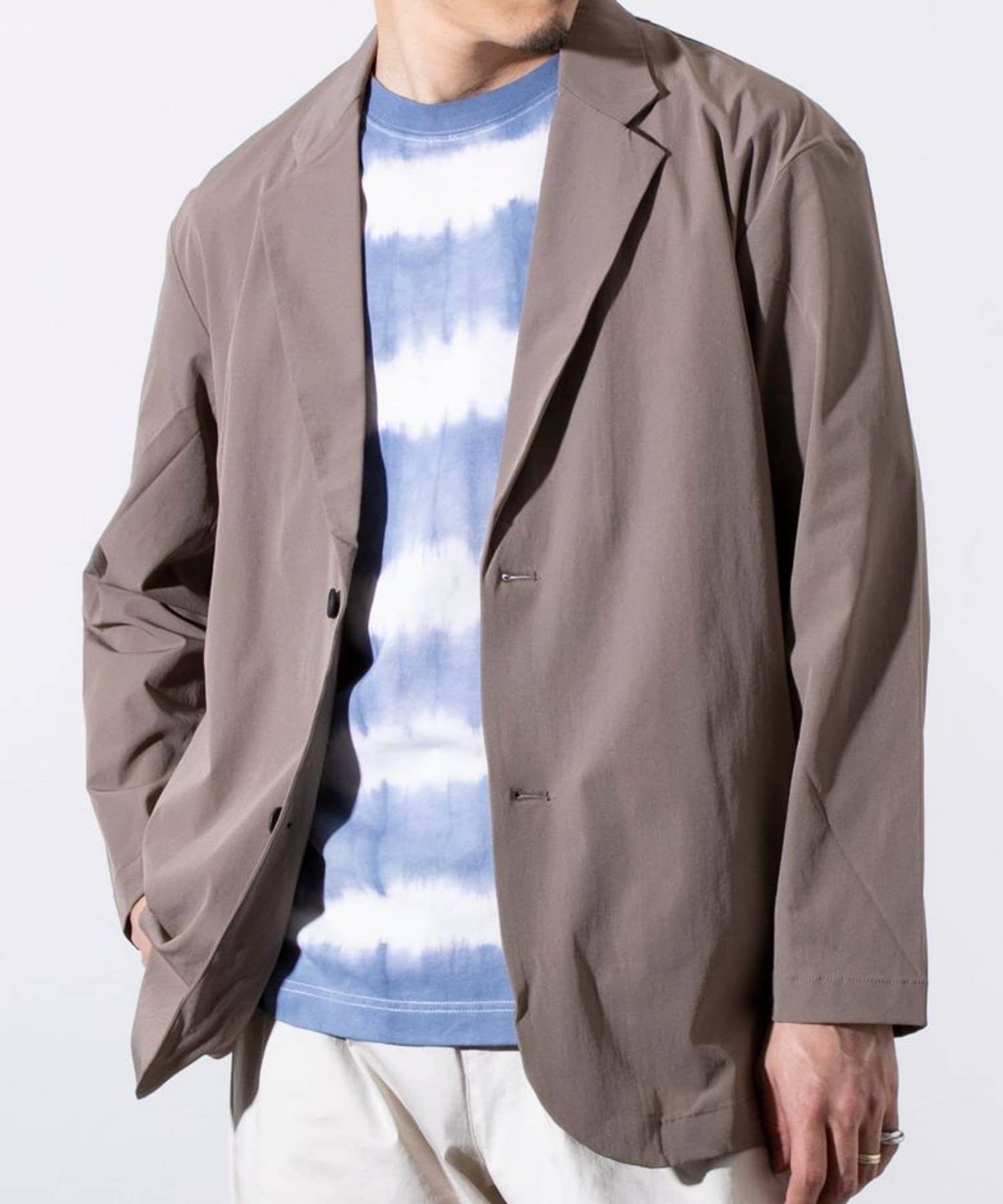 GLOSTER】N/PU 接触冷感 フレッシュジャケット テーラード