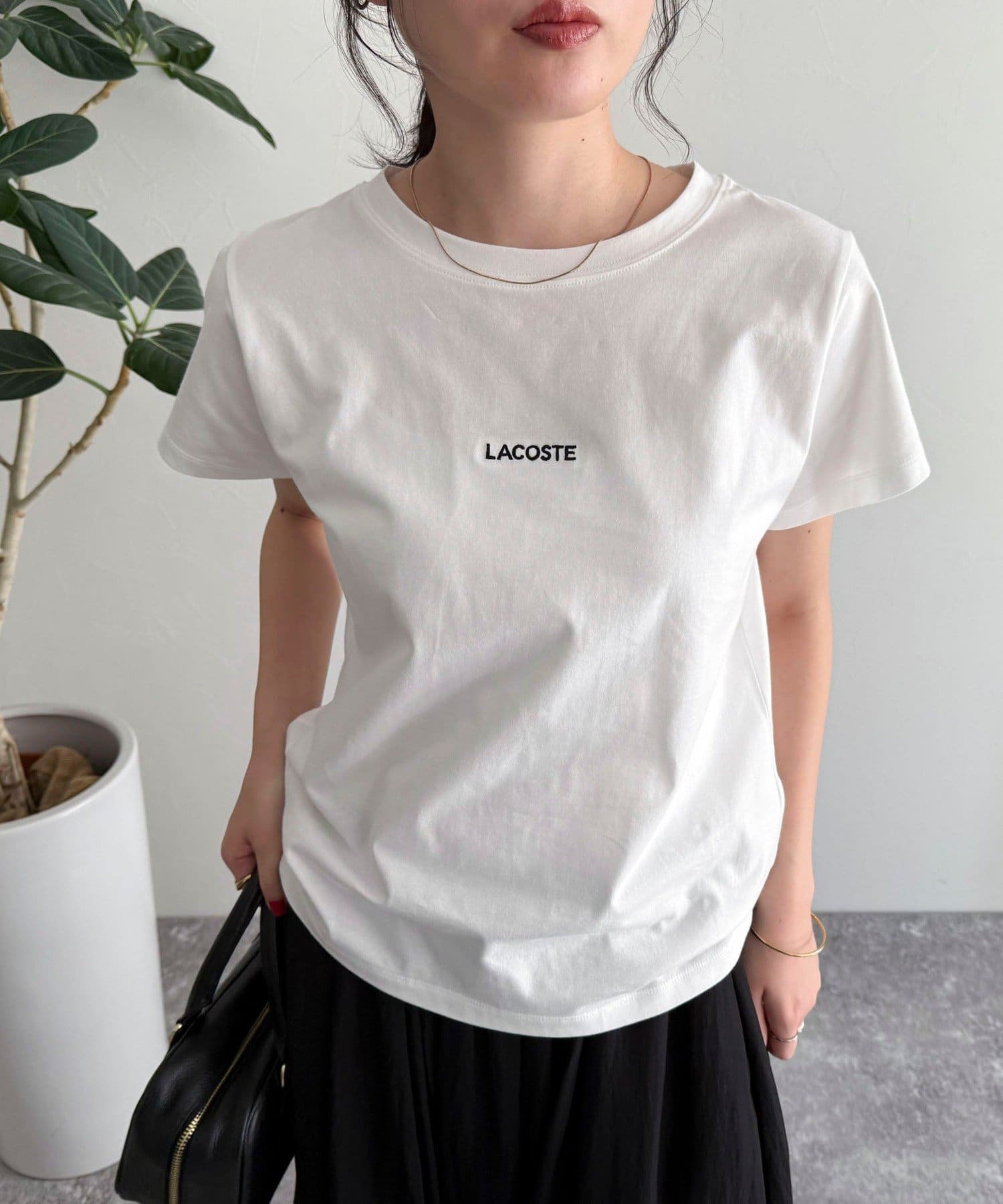 FREDY & GLOSTER(フレディ アンド グロスター) 【LACOSTE/ラコステ】ロゴ入り半袖Tシャツ