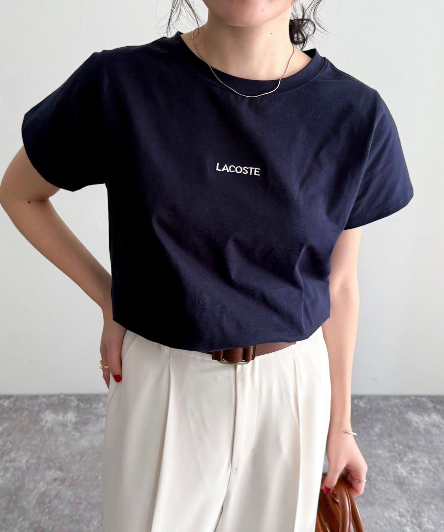 FREDY & GLOSTER(フレディ アンド グロスター) 【LACOSTE/ラコステ】ロゴ入り半袖Tシャツ