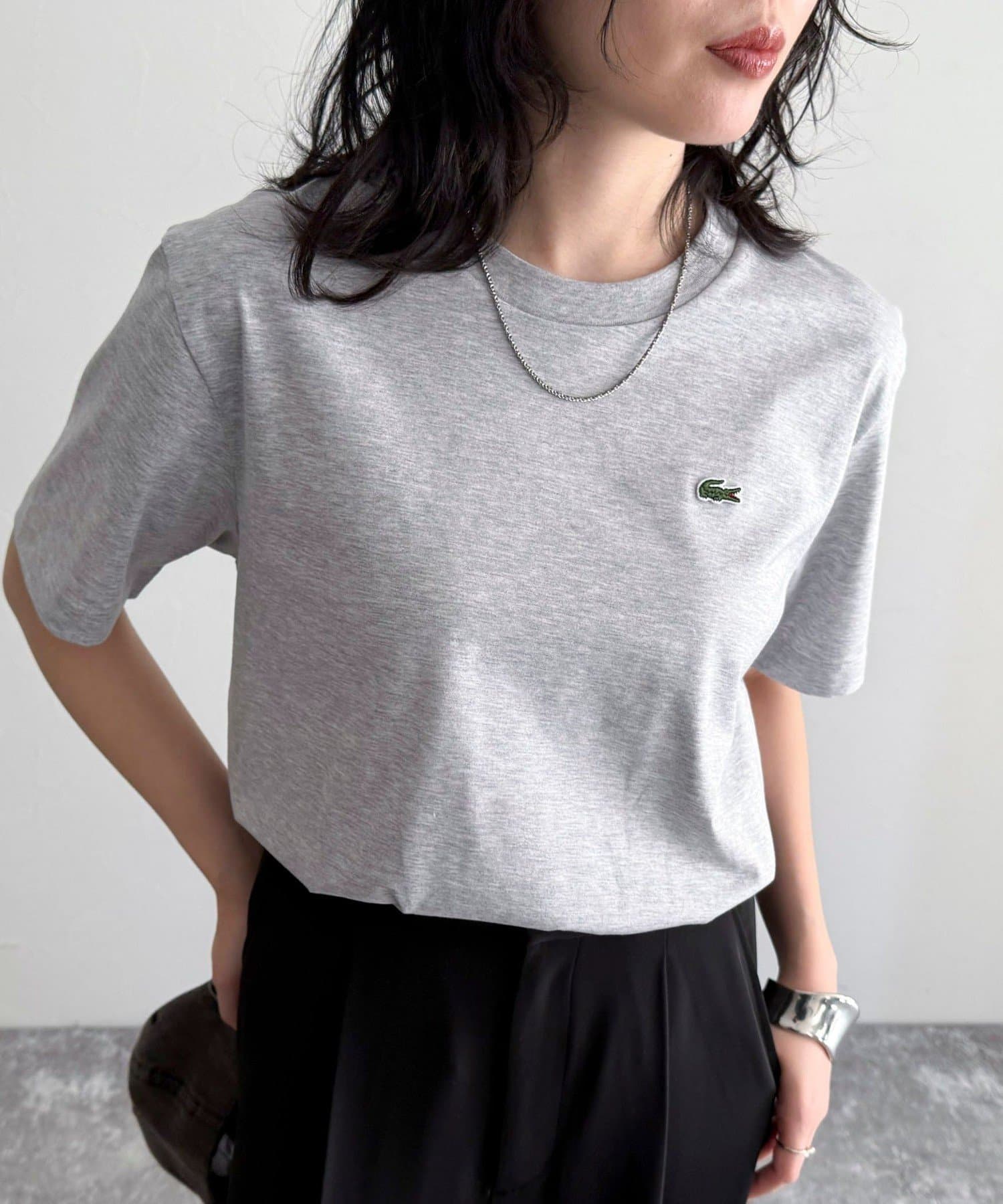 FREDY & GLOSTER(フレディ アンド グロスター) 【LACOSTE/ラコステ】ワンポインソフトタッチTシャツ