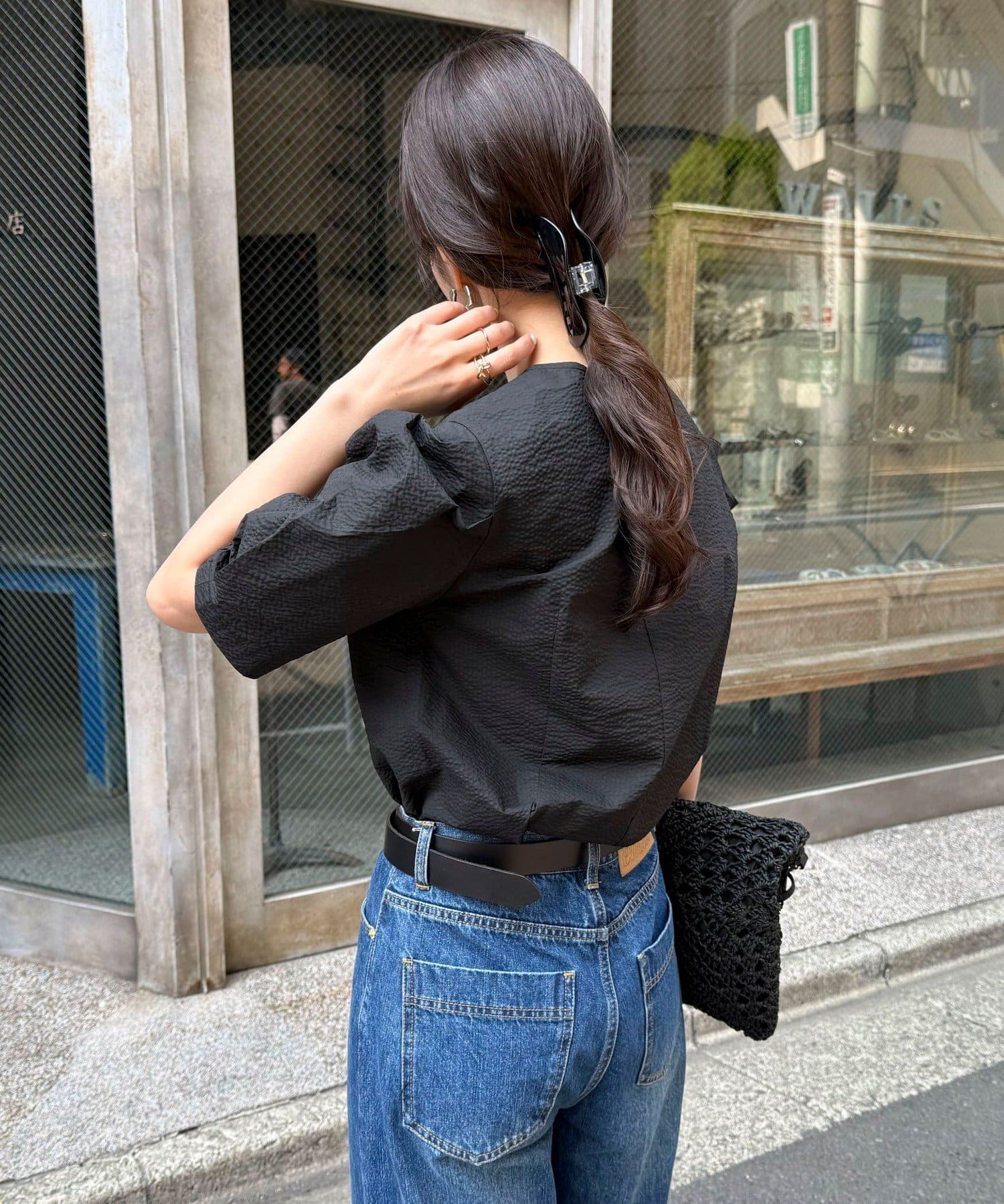FREDY & GLOSTER(フレディ アンド グロスター) 【WEB限定カラーあり】コットンリップルハート刺繍ブラウス