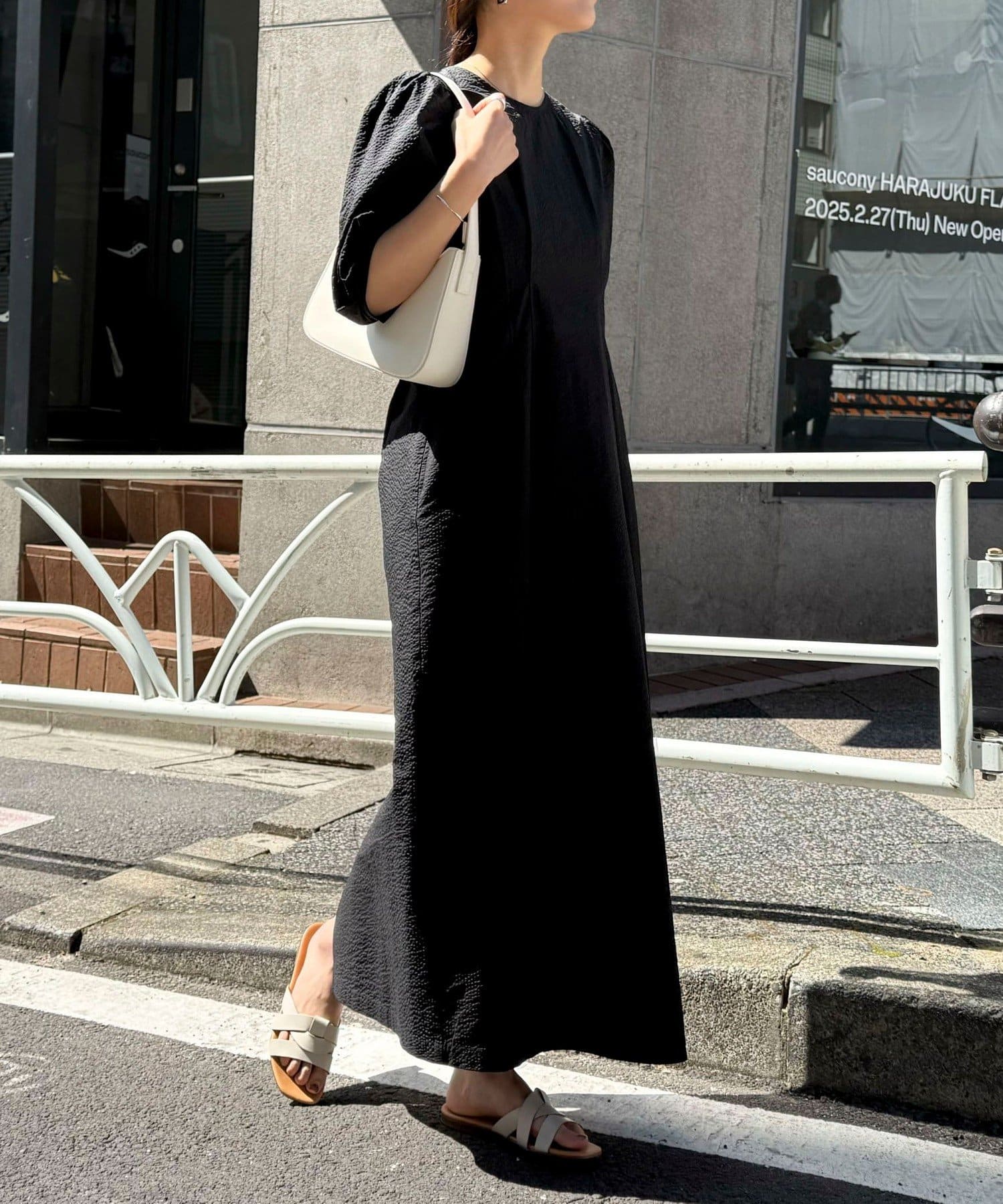 ◇fredy emue◇【2025 SS】ふんわりしたシルエットが女性らしい春夏シーズンにぴったりのワンピース●point・夏のワンピースで人気なコットンリップル素材を使用したワンピースです・今シーズ