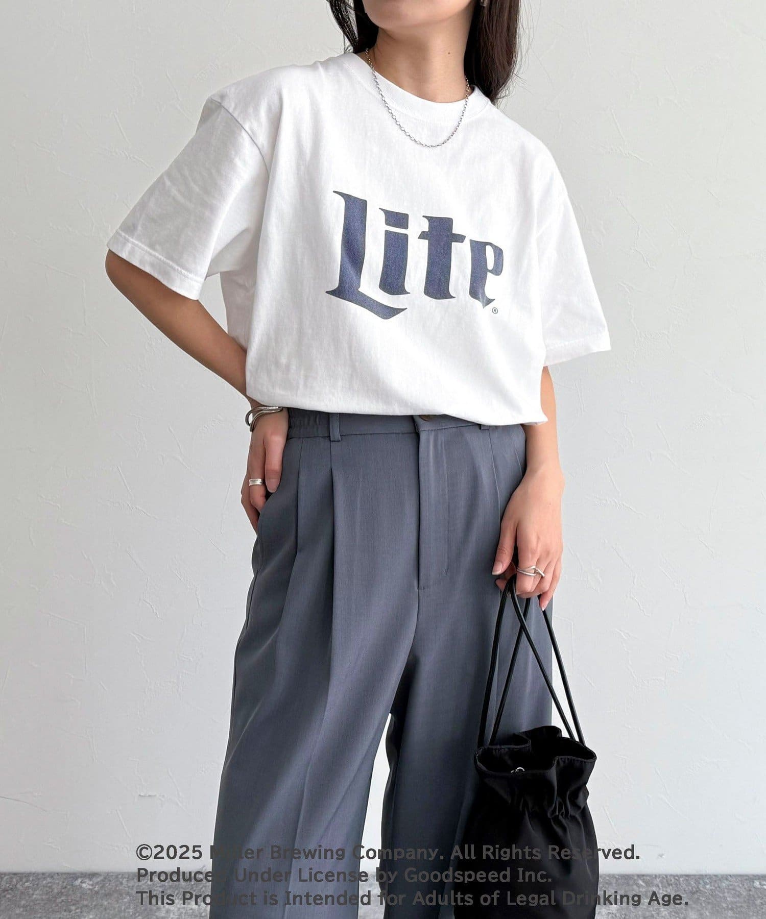 ◇GOOD ROCK SPEED◇【2025 SS】インパクトのあるロゴがポイントのMiller LITE 半袖T●point・ビールブランド「ミラーライト」のロゴがプリントされた半袖Tシャツ・フロン