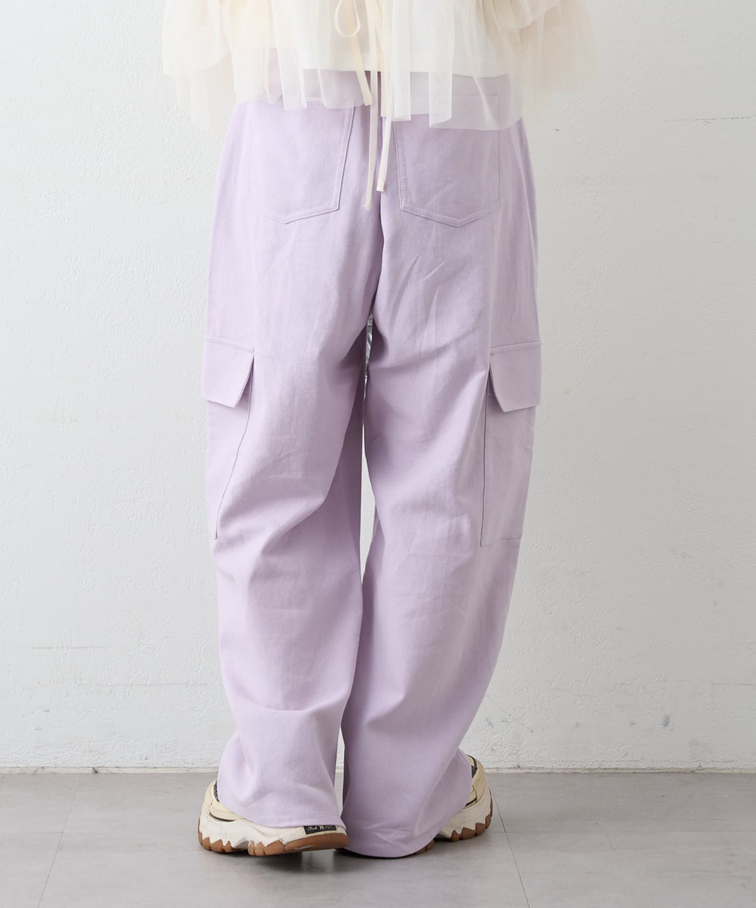 w closet(ダブルクローゼット) 【2サイズ展開】コットンカーゴパンツ