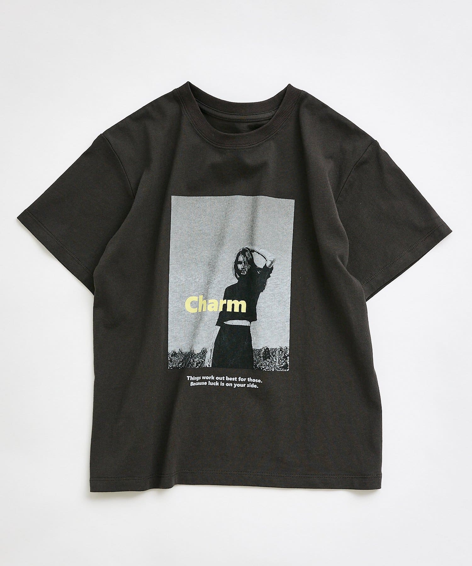 PUAL CE CIN(ピュアルセシン) 【＠remi_usus企画 / KIDS】CharmフォトプリントTシャツ