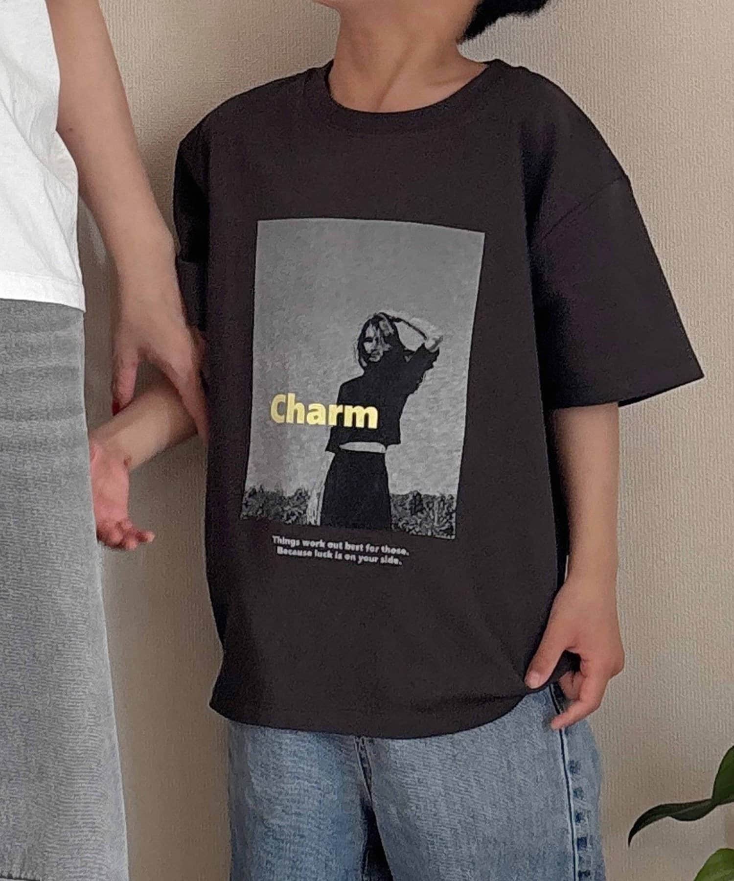 PUAL CE CIN(ピュアルセシン) 【＠remi_usus企画 / KIDS】CharmフォトプリントTシャツ
