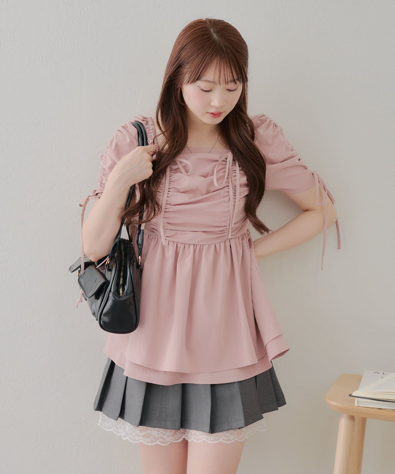 NICE CLAUP / OLIVE des OLIVE OUTLET(ナイスクラップ  / オリーブ デ オリーブ アウトレット) 【RMAF】【オシャレ見え間違いなし】ドロストチュニック