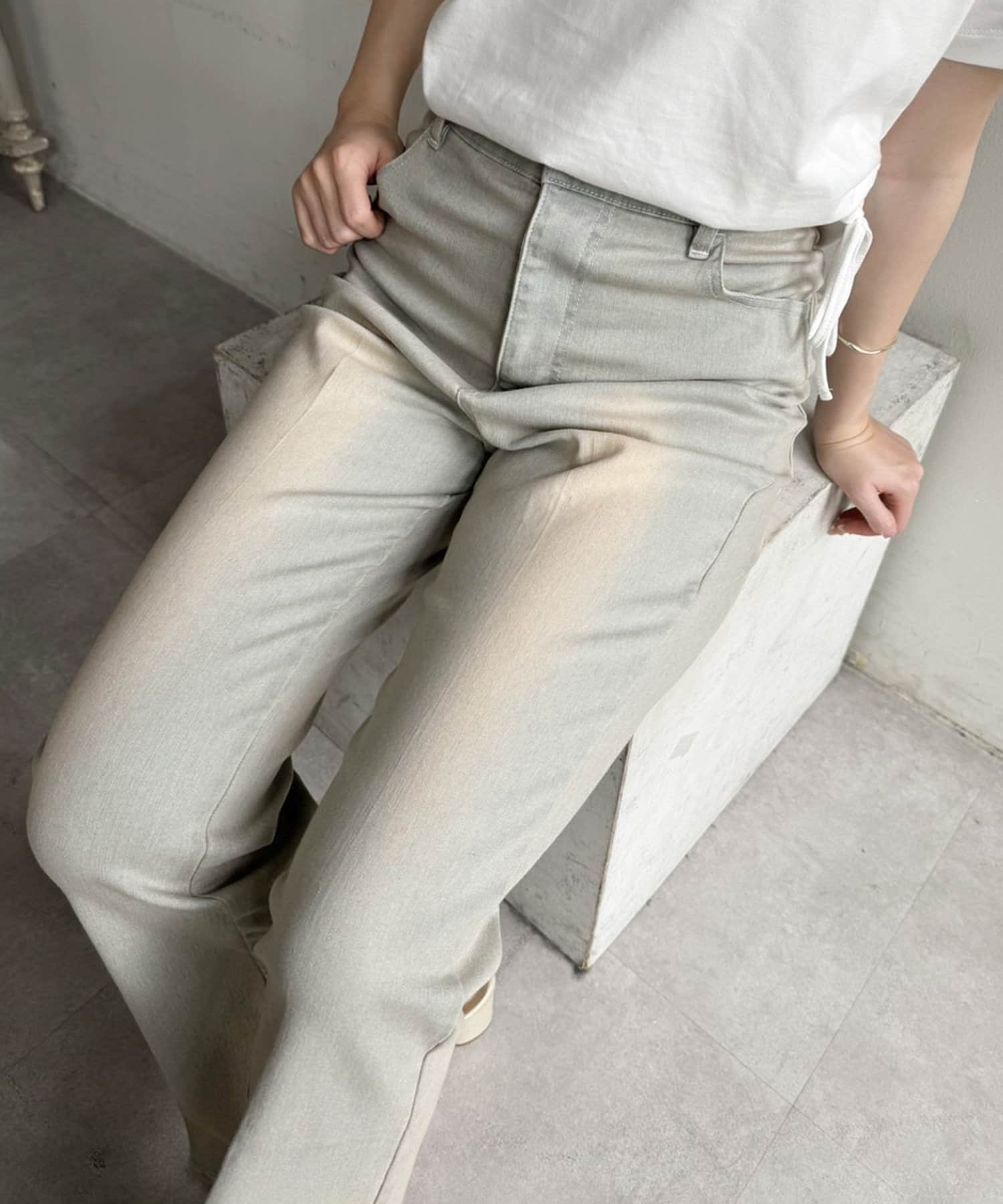 ※サイズ表記について1＝Sサイズ2＝Mサイズ~NICECLAUP 2024 Summer Collection~センタープレスでスタイルアップ見え間違いなしのデニムパンツハイウエスト×フレアシルエット