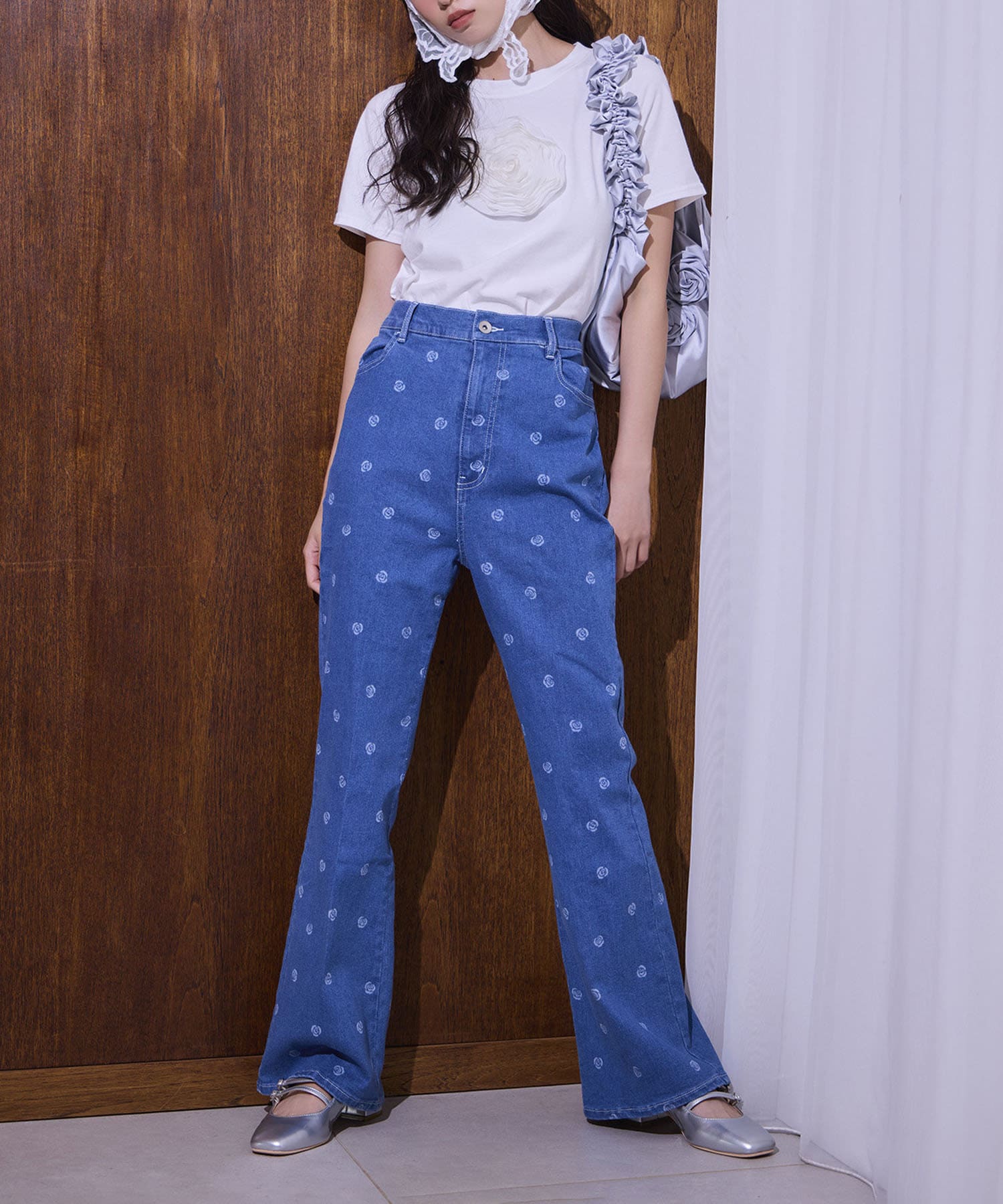 NICE CLAUP / OLIVE des OLIVE OUTLET(ナイスクラップ  / オリーブ デ オリーブ アウトレット) 【one after another】美脚見え効果◎フレアデニム/ＳＭ展開