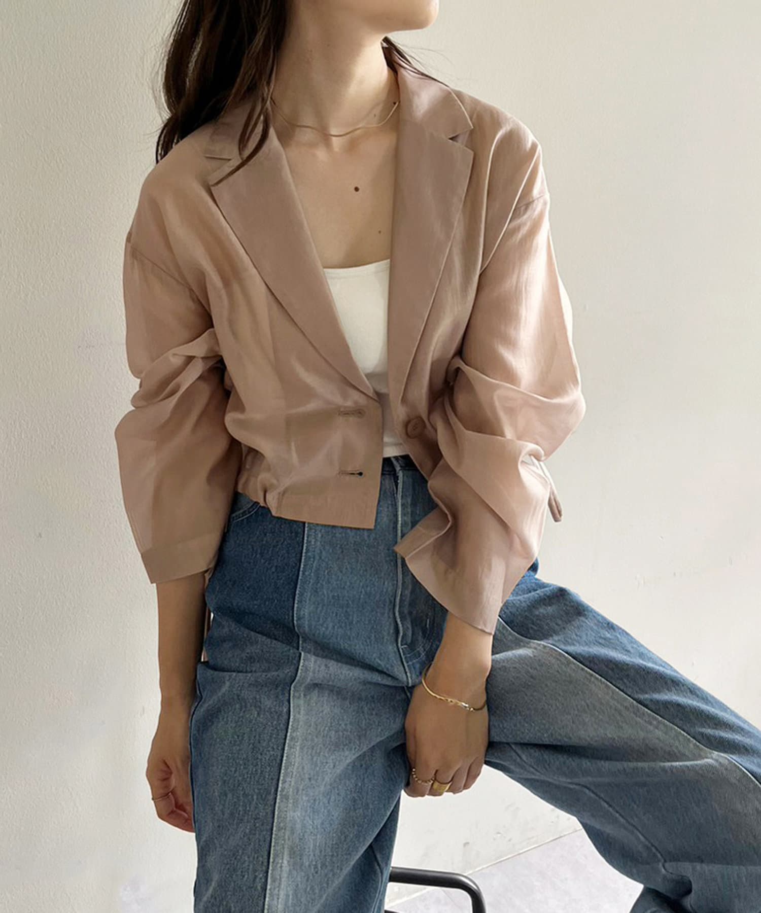 NICE CLAUP / OLIVE des OLIVE OUTLET(ナイスクラップ  / オリーブ デ オリーブ アウトレット) 【one after another】シアージャケット