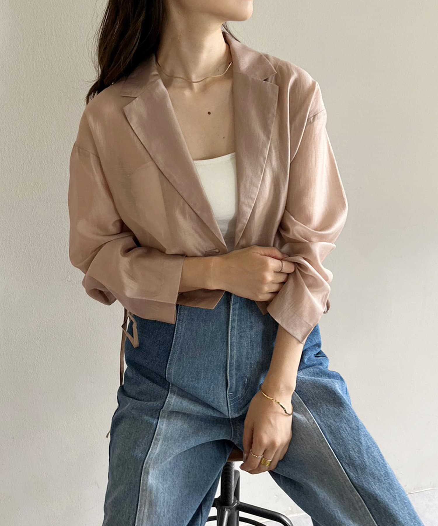 NICE CLAUP / OLIVE des OLIVE OUTLET(ナイスクラップ  / オリーブ デ オリーブ アウトレット) 【one after another】シアージャケット