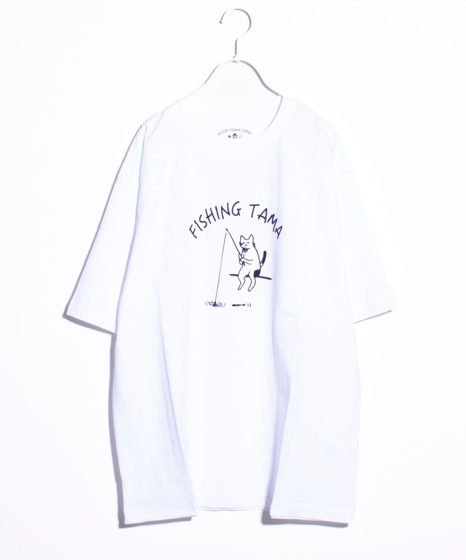 FREDY & GLOSTER(フレディ アンド グロスター) 【POCHITAMA LAND】Fishing TamaフィッシングタマTシャツ