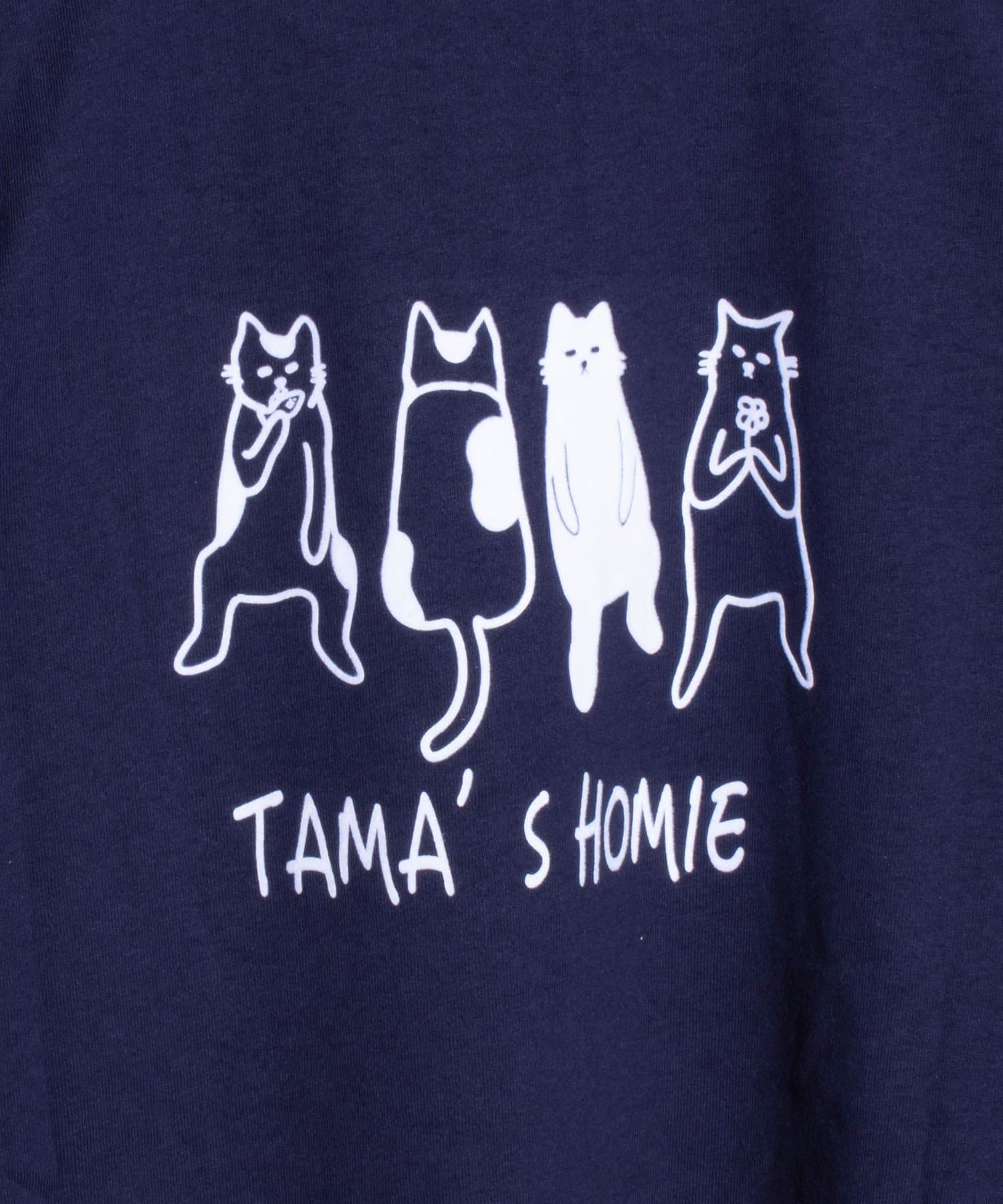 FREDY & GLOSTER(フレディ アンド グロスター) 【POCHITAMALAND】tama’s homie 前後プリントTシャツ