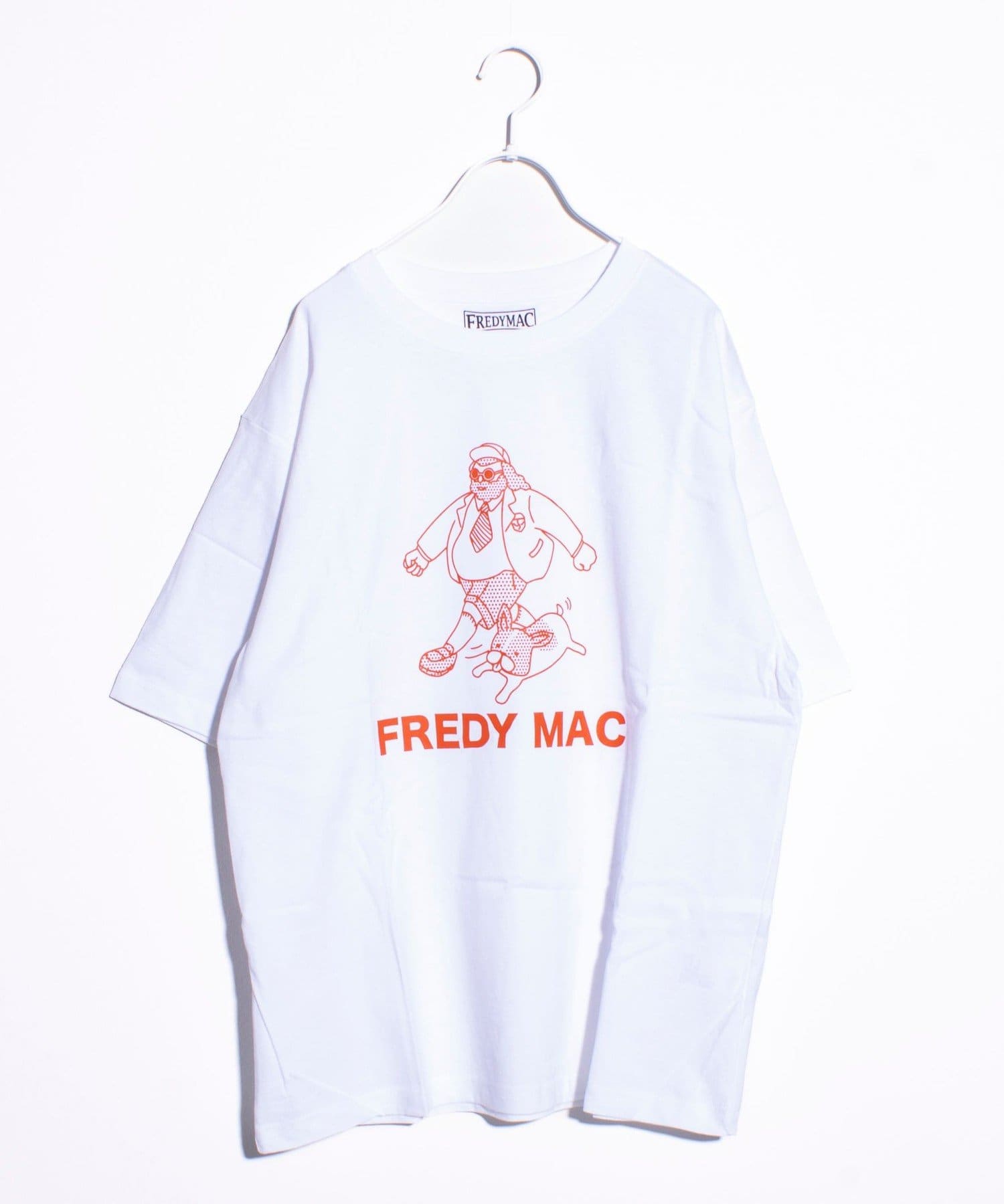 FREDY & GLOSTER(フレディ アンド グロスター) 【FREDYMAC】プレッピーおじさん dog run オリジナルボディTシャツ